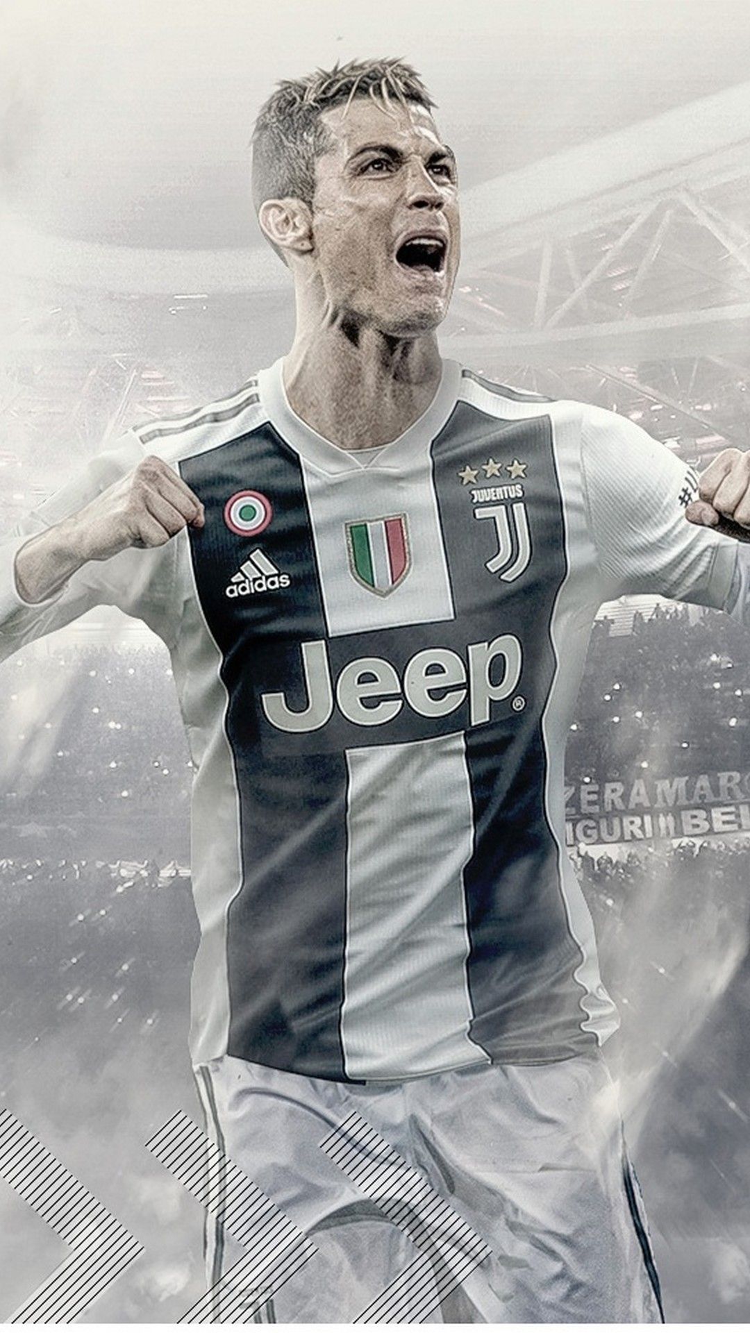 Cristiano Ronaldo Juventus esultanza, 1080x1920 Full HD Verticale, Samsung Galaxy