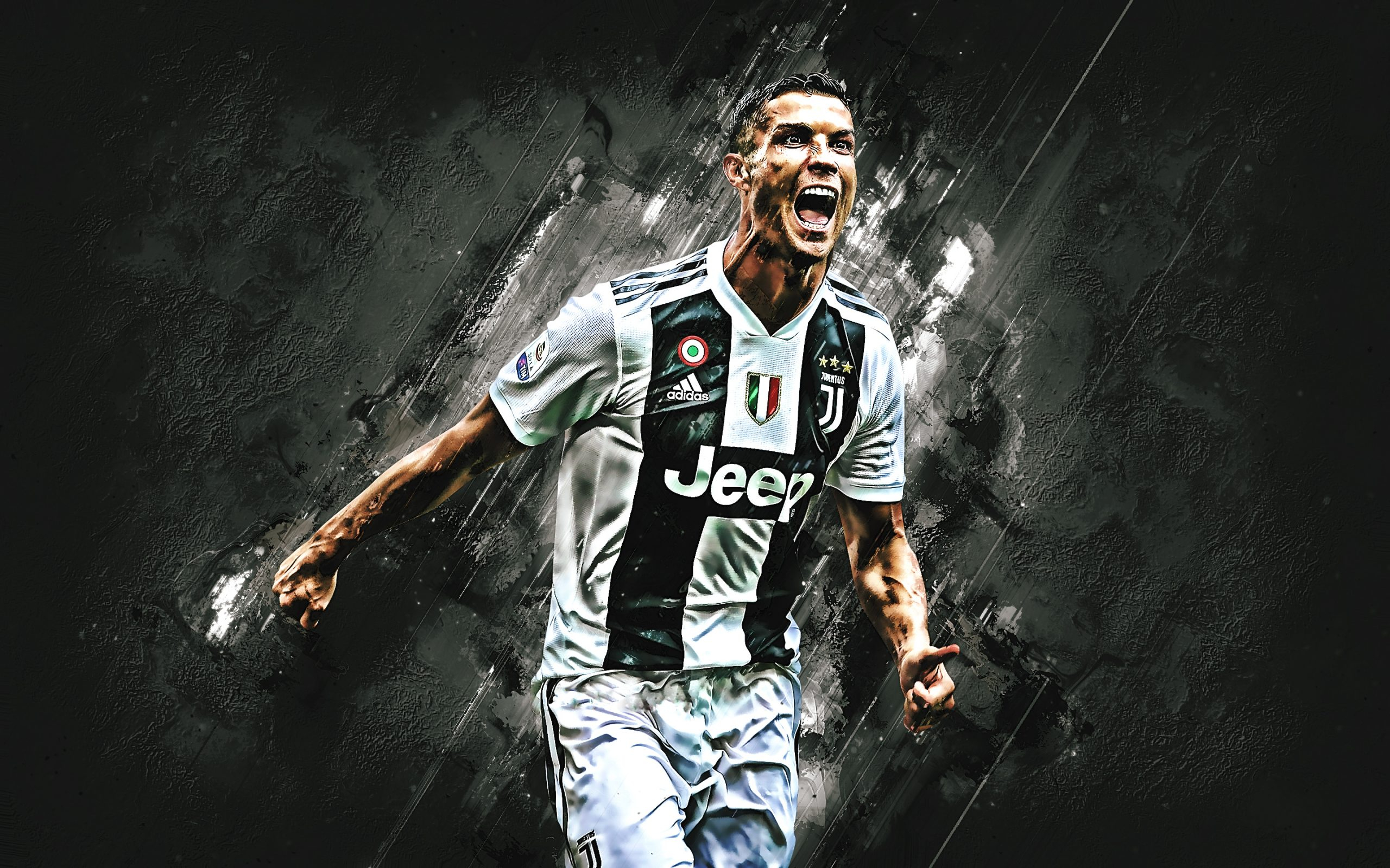 Cristiano Ronaldo Juventus esultanza, 2560x1600 2K, Laptop