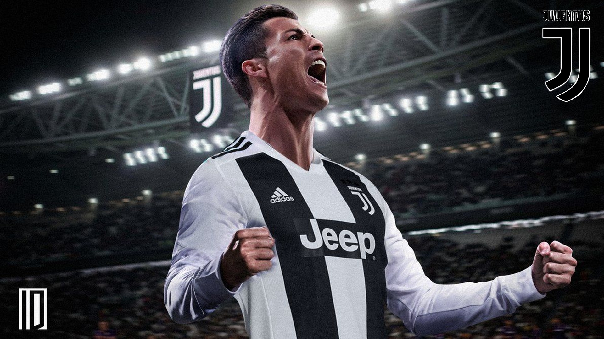 Ronaldo esultanza Juventus stadio, 1920x1080 1080p, Laptop