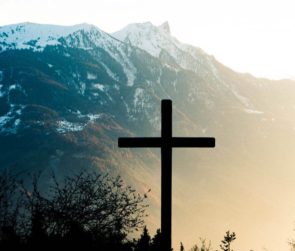 Croce silhouette su montagne, 1000x852 HD, Desktop