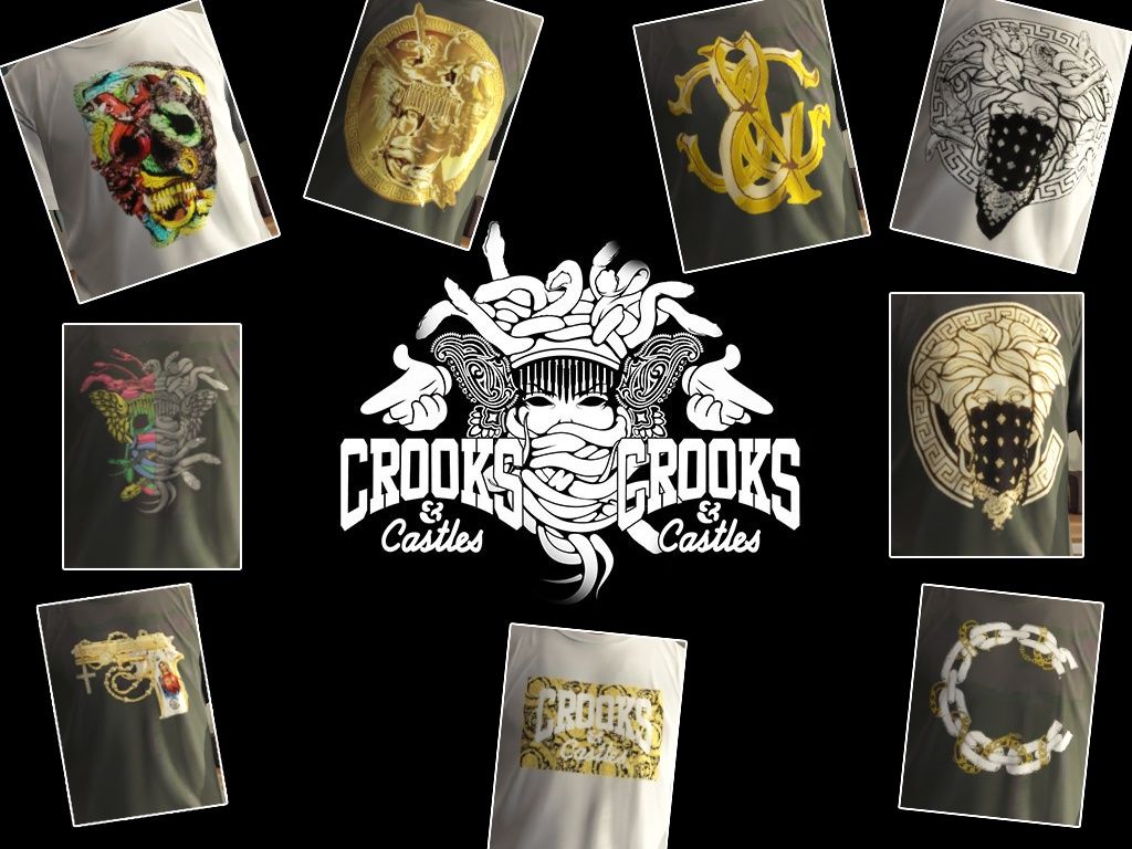 Logo Crooks and Castles, 1920x1080 Full HD, Laptop