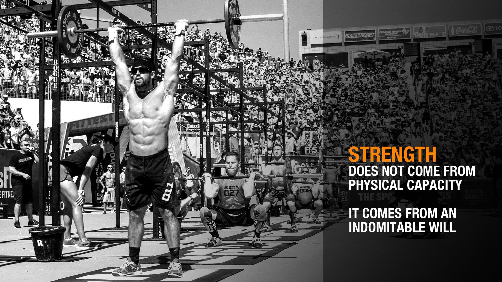 Atleta CrossFit sollevamento kettlebell, 1920x1080 1080p, Laptop