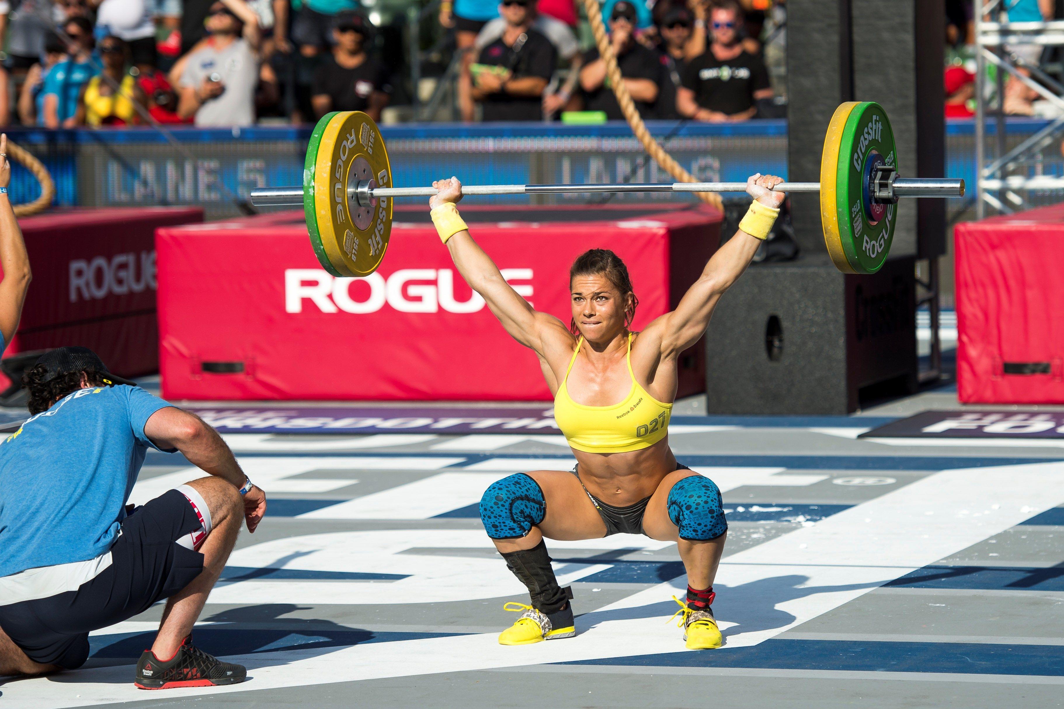 Atleta CrossFit sollevamento pesi gara, 3644x2429 2K+, Monitor Gaming