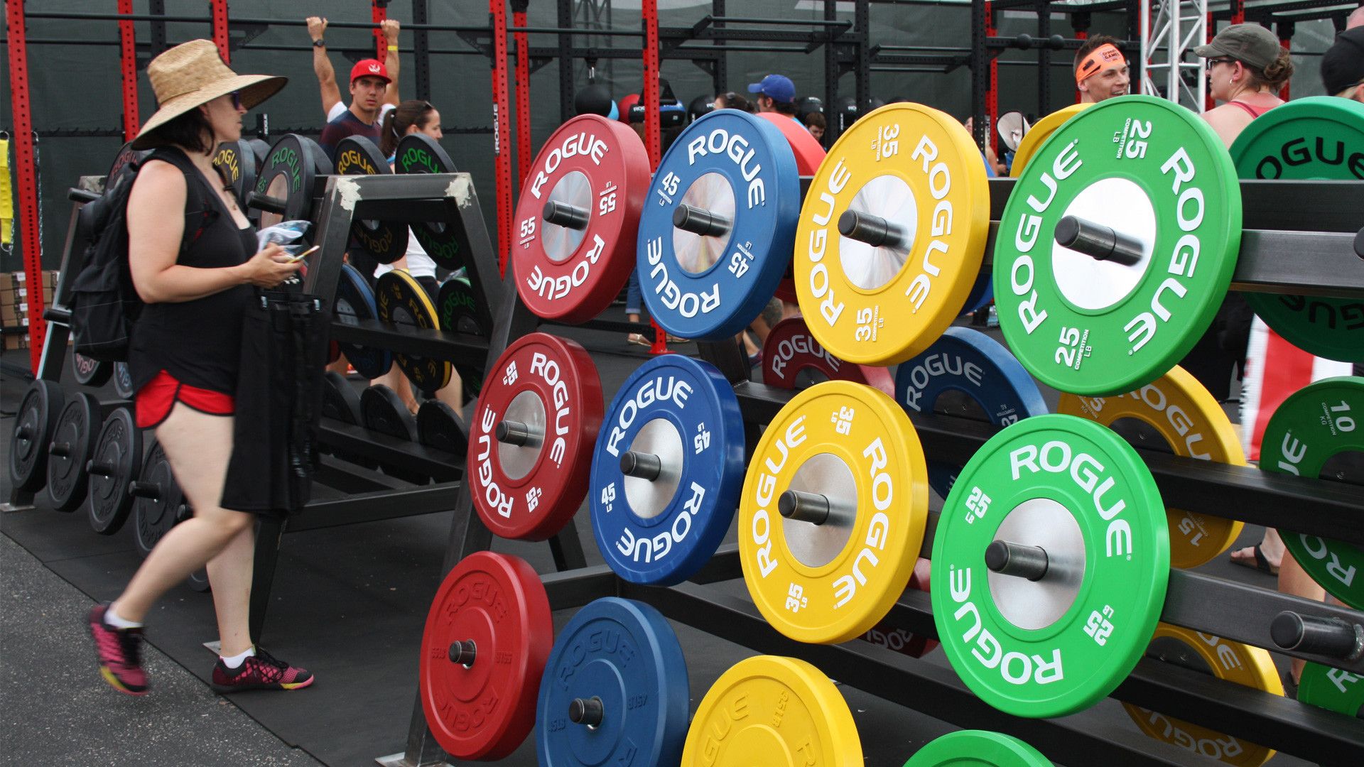 Dischi pesi Rogue Fitness colorati, 1920x1080 Full HD 1080p, Desktop