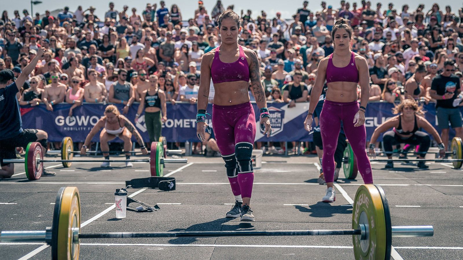 Atlete CrossFit competizione pesi, 1600x900 HD Ready, Desktop