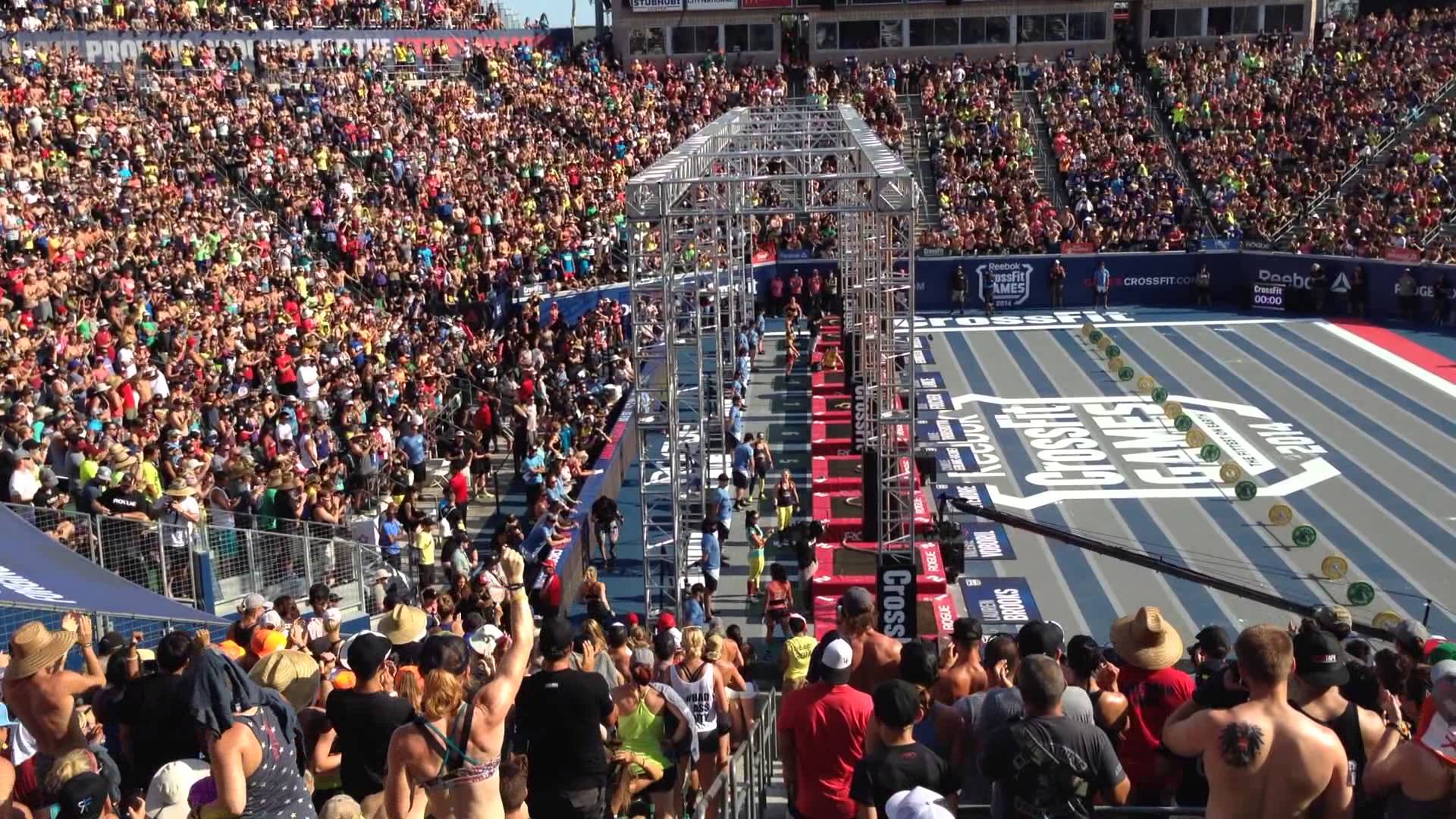 Atleta CrossFit sollevamento pesi gara, 1920x1080 Full HD 1080p, Desktop