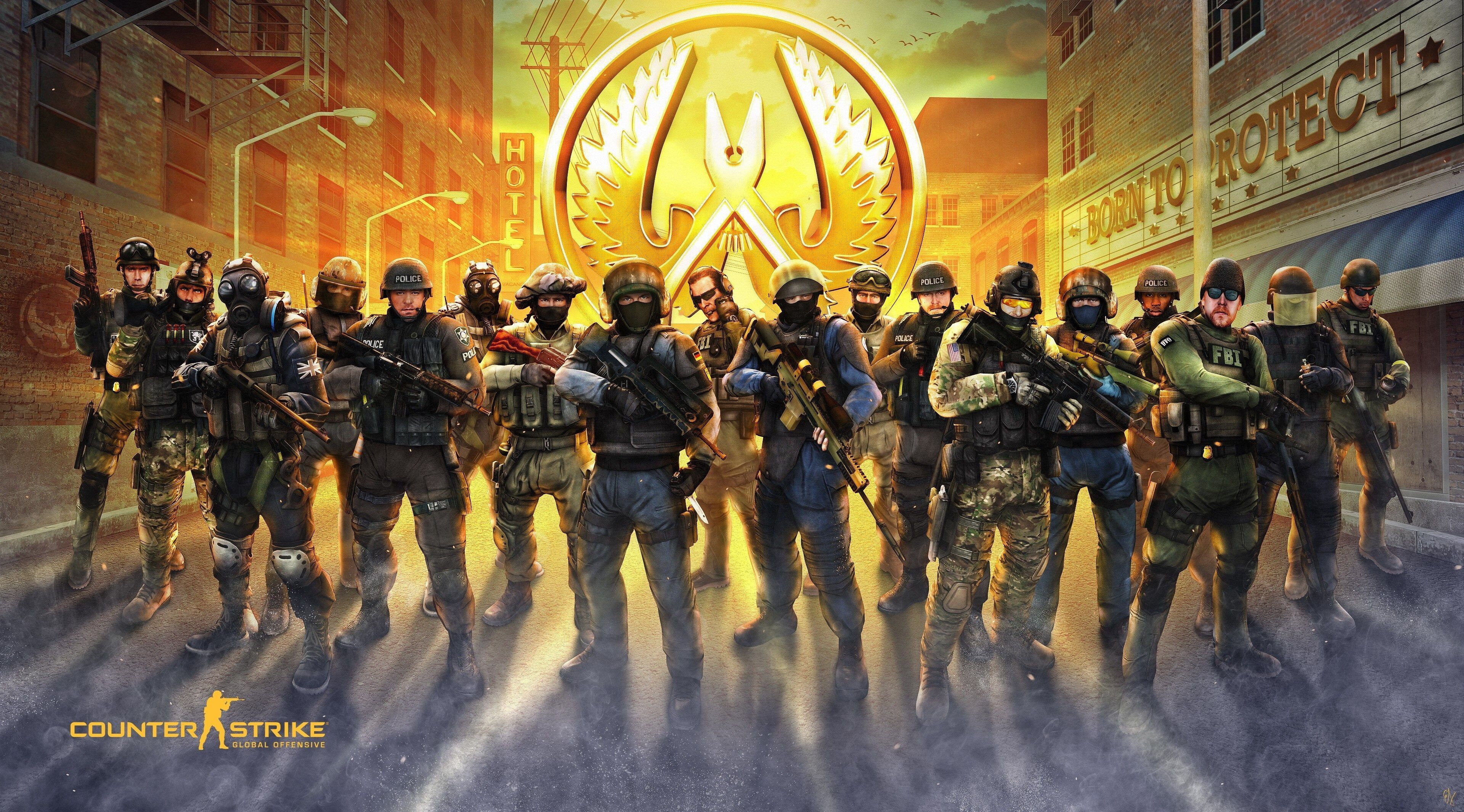Squadre Counter-Strike Global Offensive armate, 3840x2130 4K, Desktop 4K