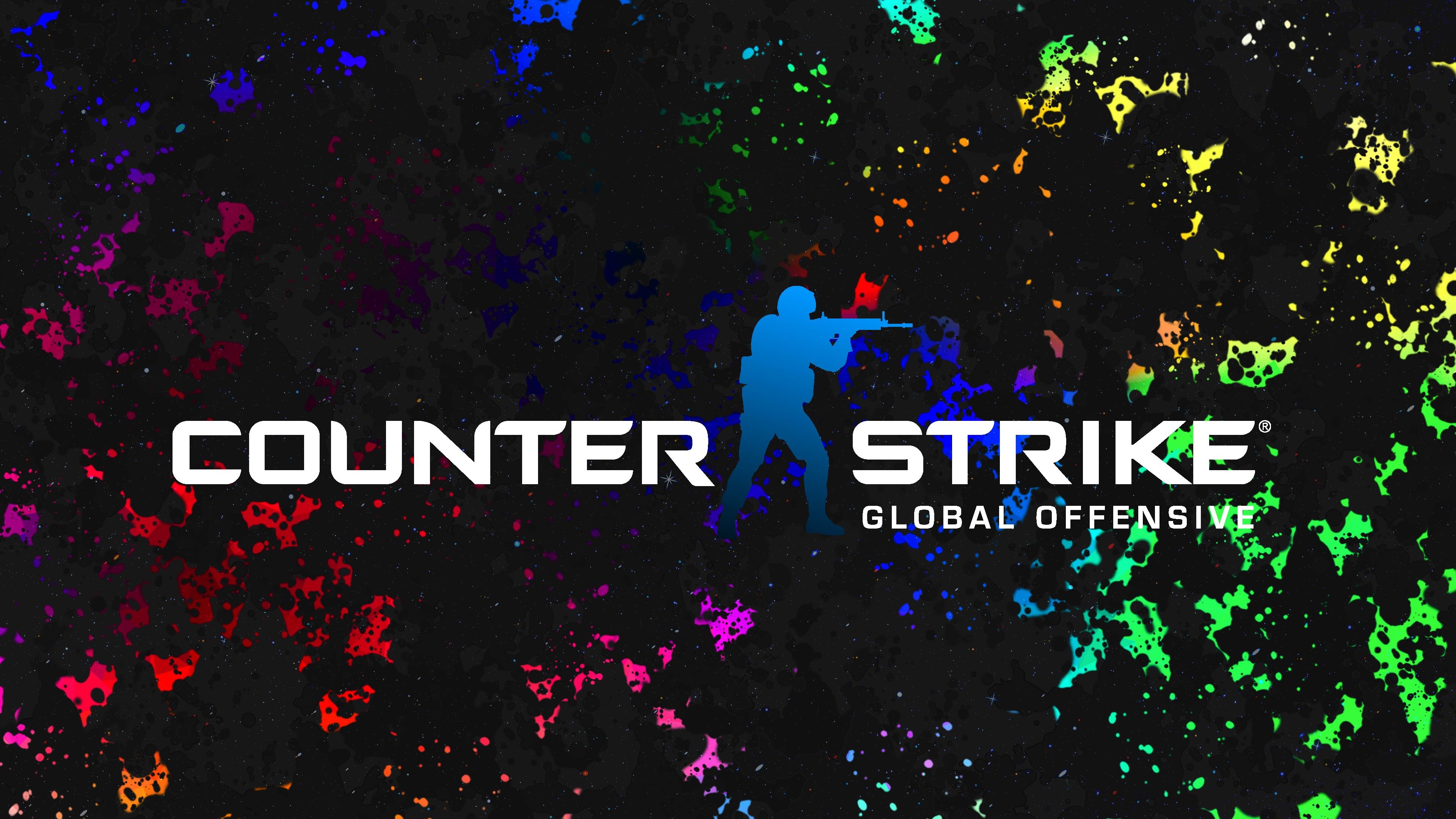 Logo Counter-Strike Global Offensive colorato, 3840x2160 Ultra HD, 4K TV