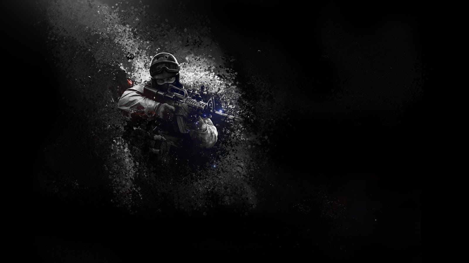 Soldato con particelle disintegrazione, 1600x900 HD, PC