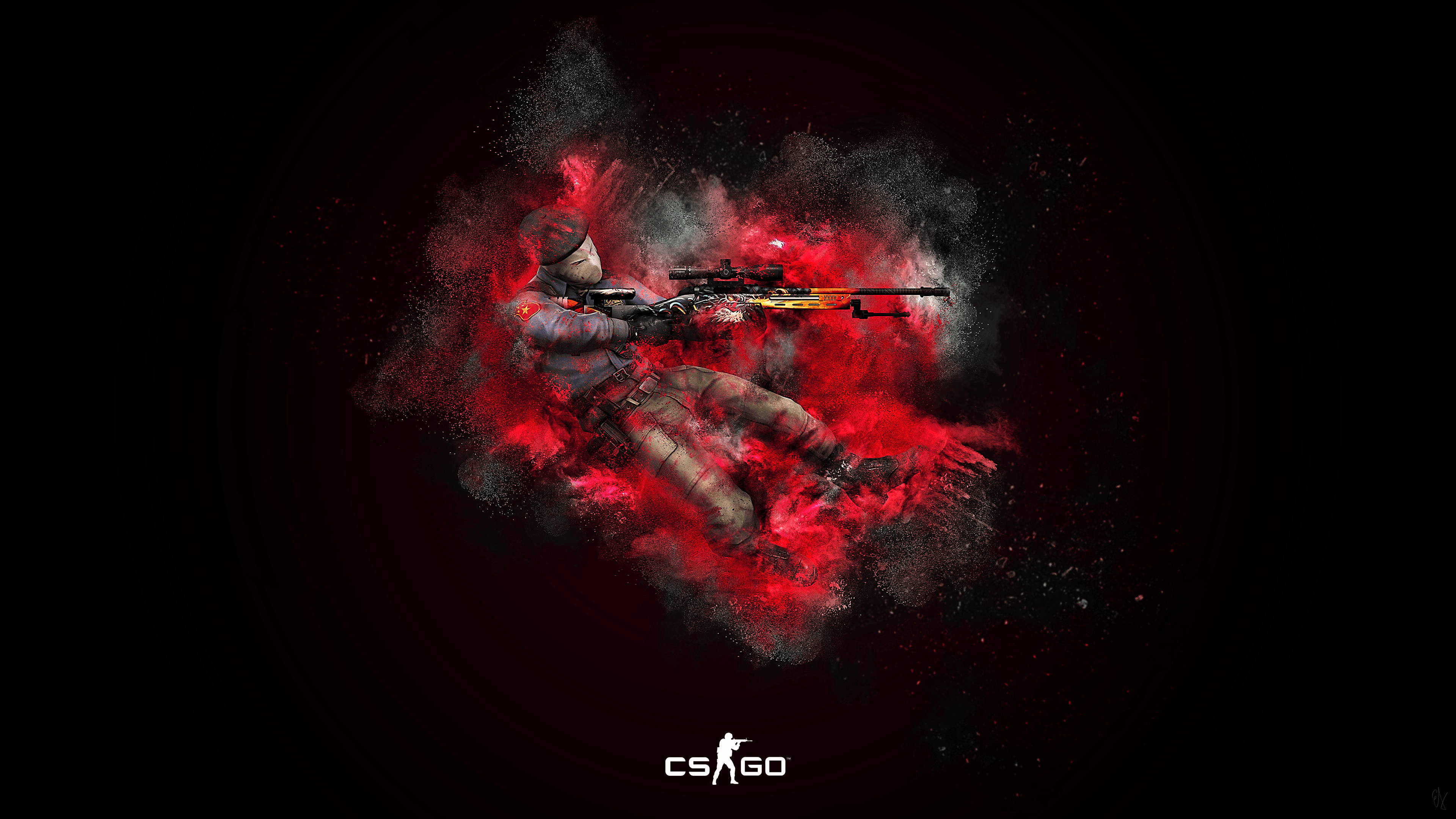 Fucile CS:GO polvere rossa, 3840x2160 4K, Desktop 4K