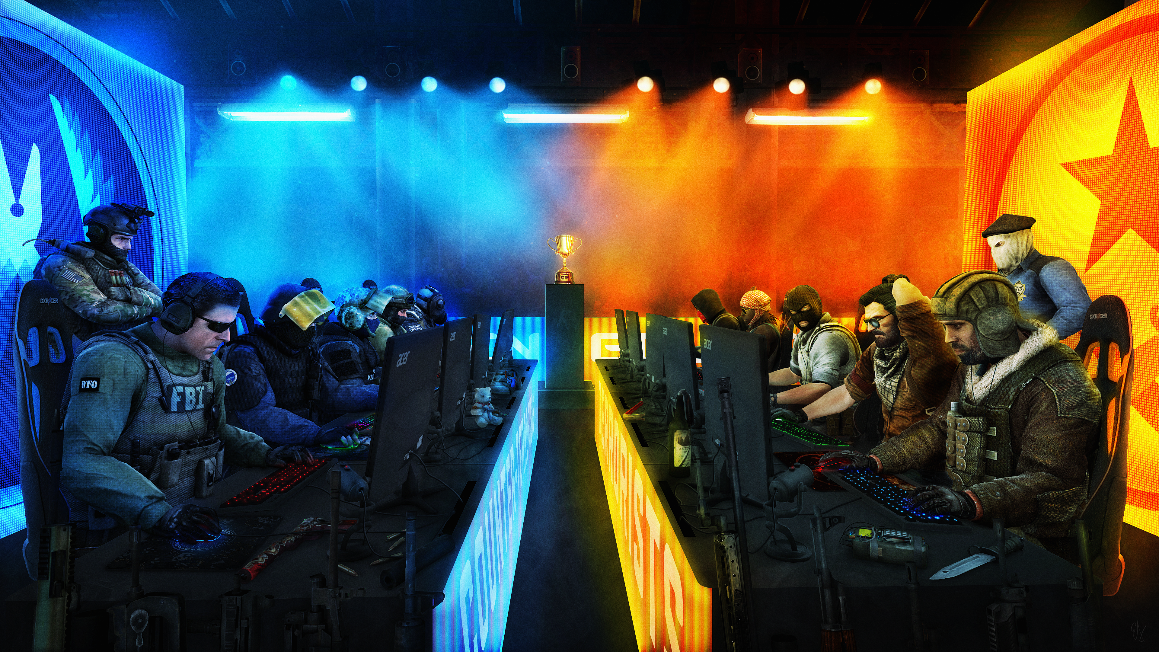 Hyper Beast CS:GO arte astratta, 1280x720 720p, iMac