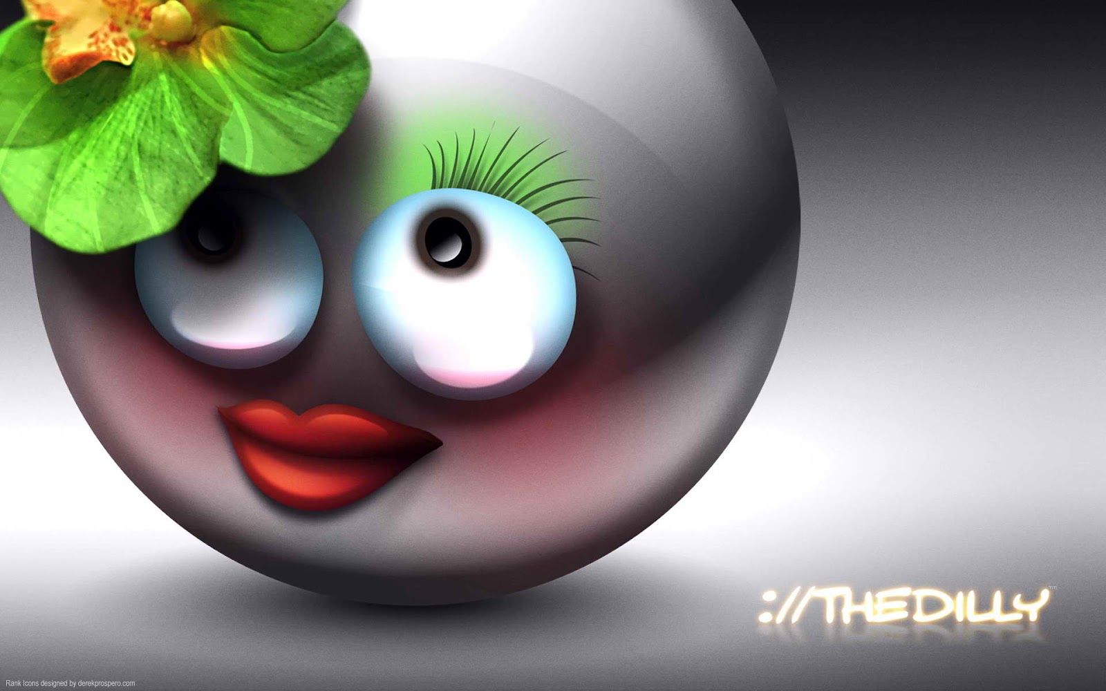 Sfera nera con occhi cartoon, 1600x1000 HD Ready, Desktop