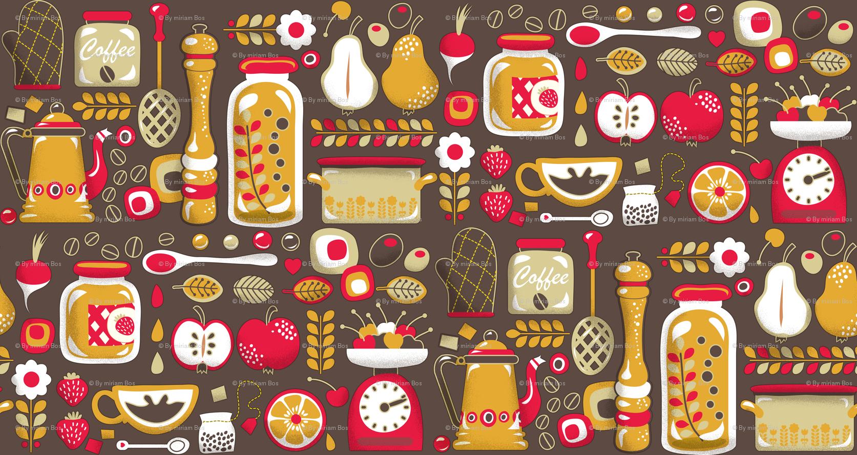 Cucina vintage con vasetti e frutta, 1673x888 HD, Laptop