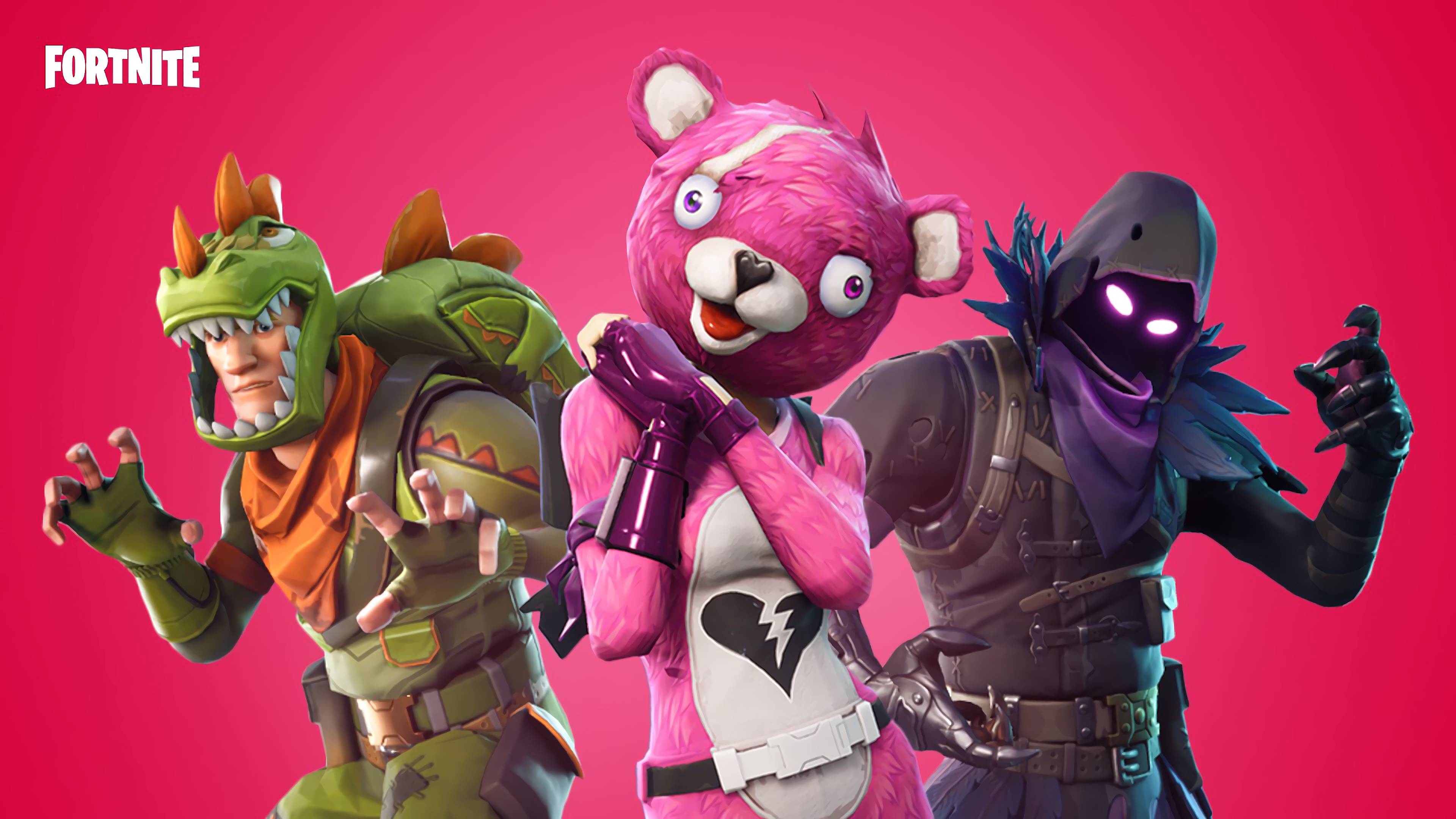 Rex, Cuddle Team Leader, Raven Fortnite, Epic Games, 3840x2160 UHD, PC 4K