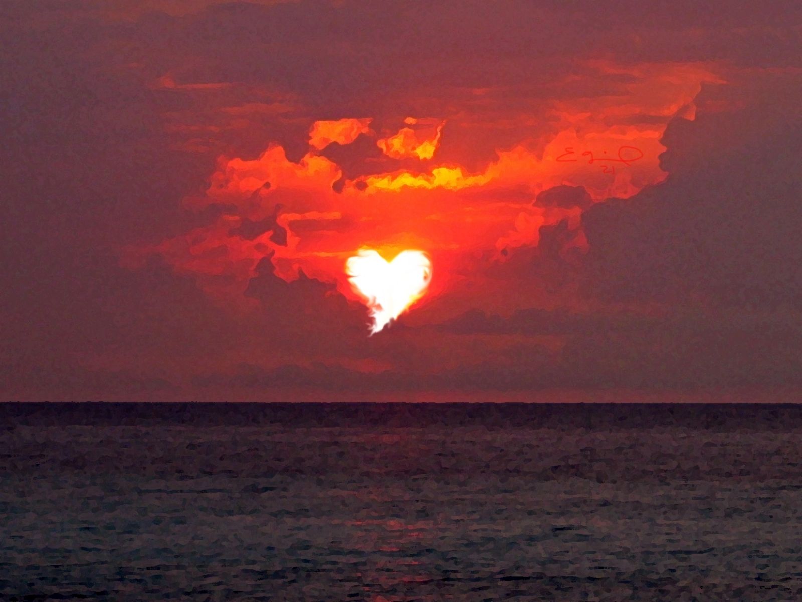 Cuore di sole al tramonto, 1600x1200 HD Ready, Acer Nitro