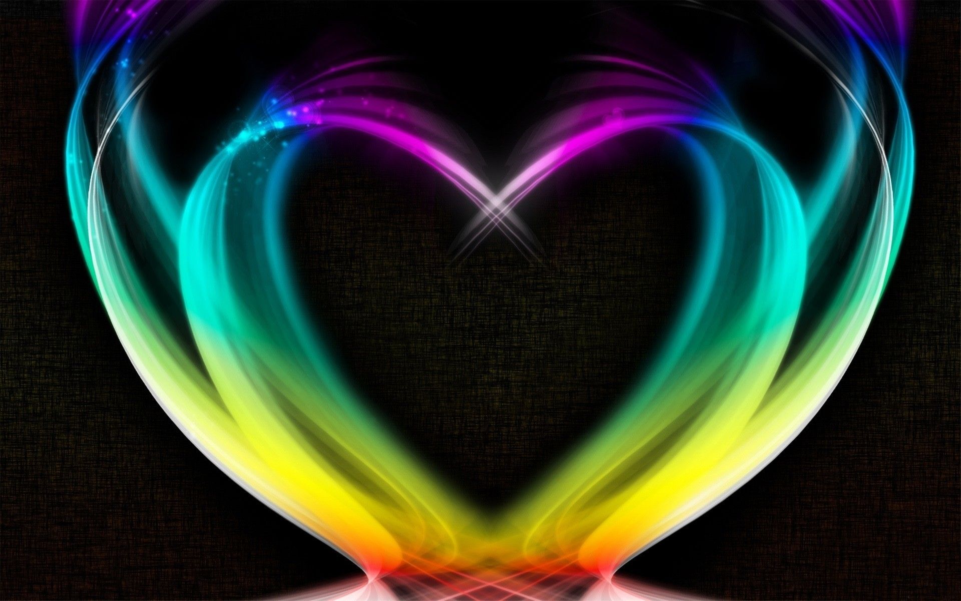 Cuore arcobaleno luminoso astratto, 1920x1200 Full HD+ WUXGA, PC