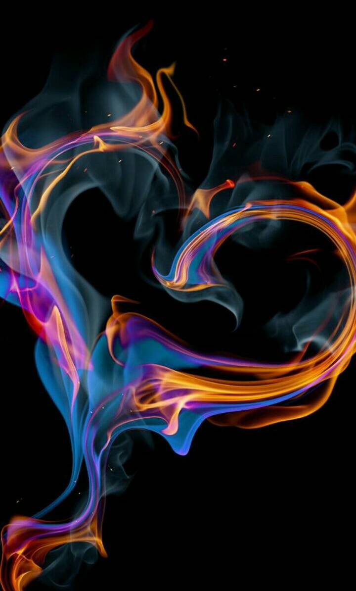 Cuore di fumo colorato, 720x1194 Verticale, Mobile