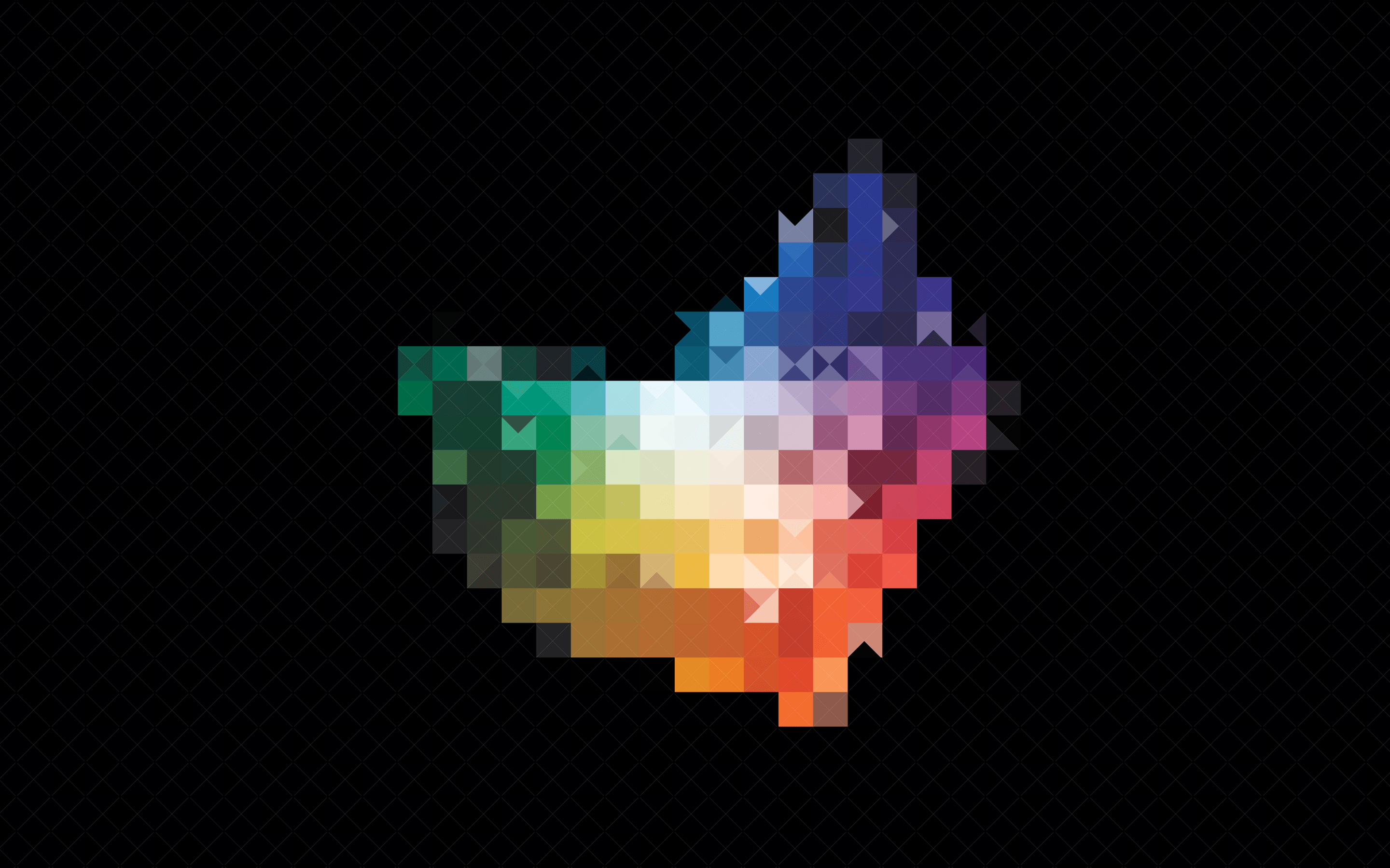 Cuore arcobaleno pixelato, 2880x1800 2K, Laptop