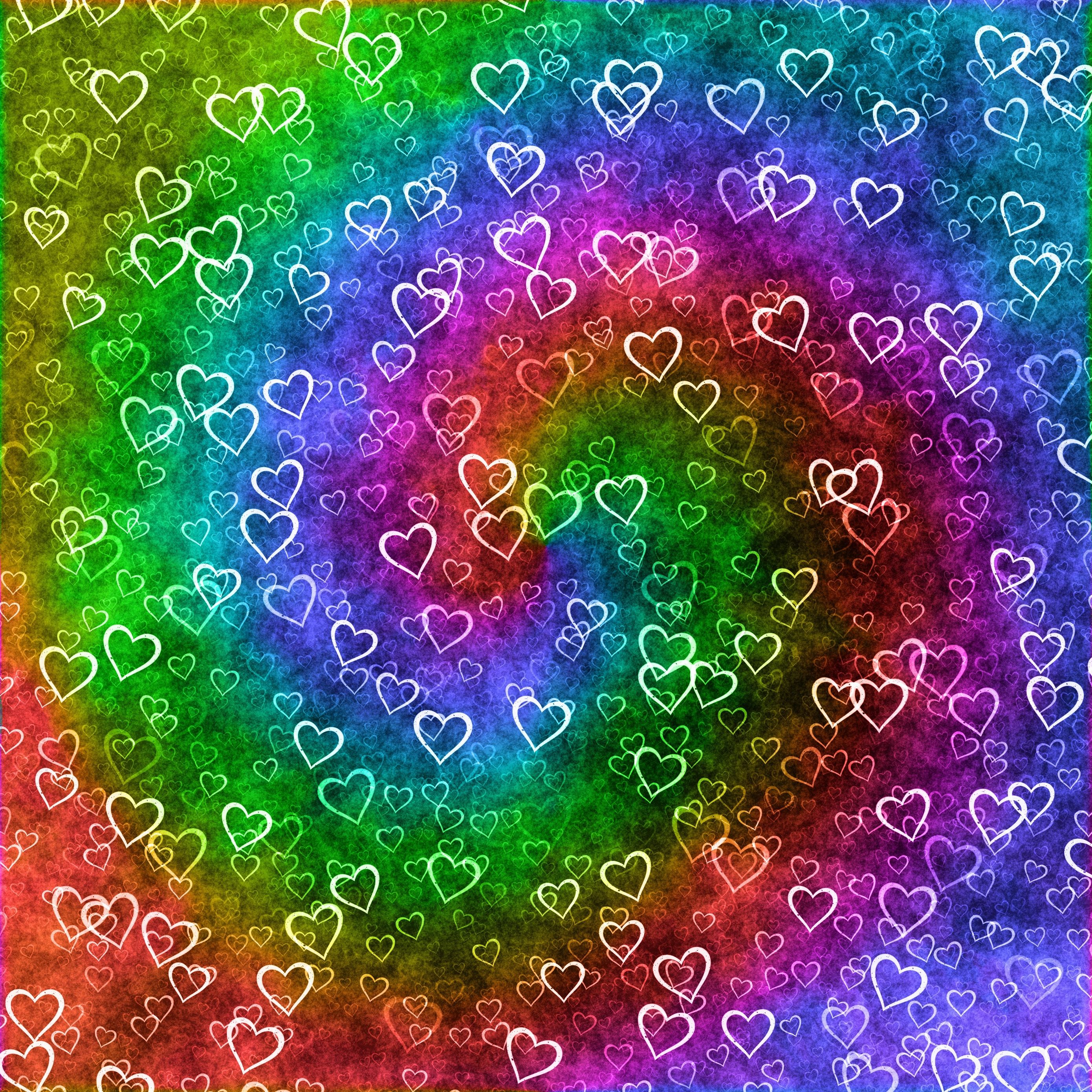 Cuori arcobaleno a spirale, 2780x2780 WQXGA, Monitor Gaming