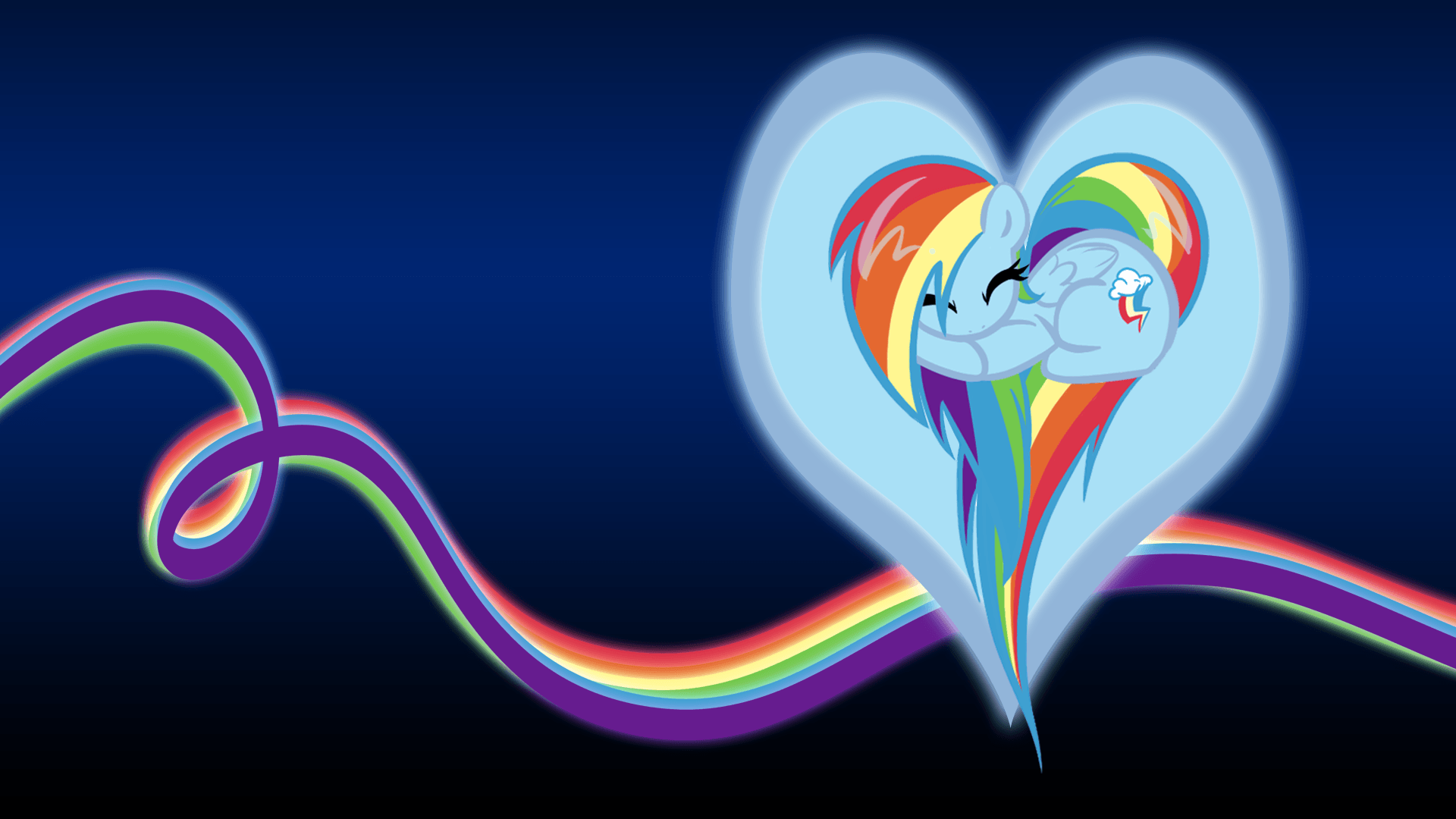 Rainbow Dash cuore arcobaleno, 1920x1080 Full HD 1080p, Desktop