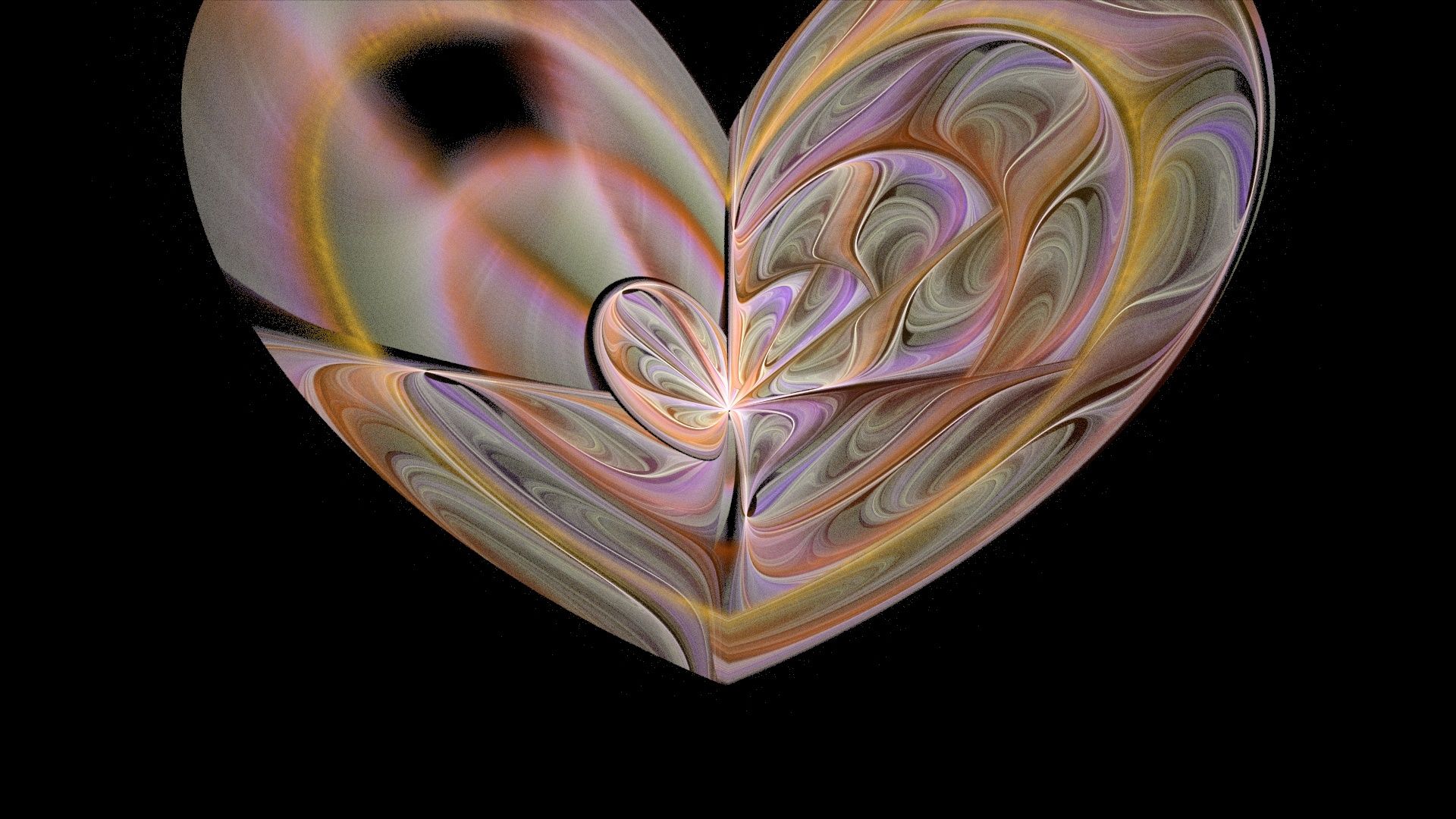 Cuore fiamme colorate Love, 1920x1080 Full HD 1080p, Laptop