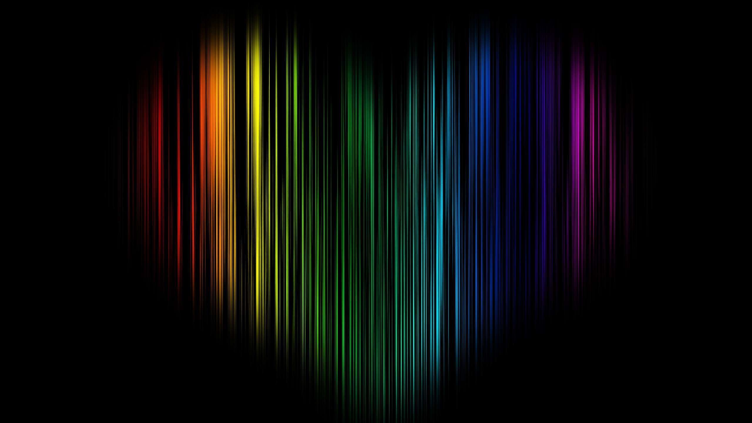 Cuore arcobaleno linee verticali, 2560x1440 1440p, Desktop