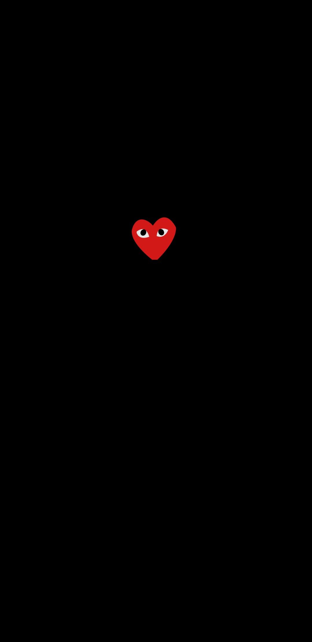 Cuori rossi CDG pattern, 1920x1080 1080p, Laptop