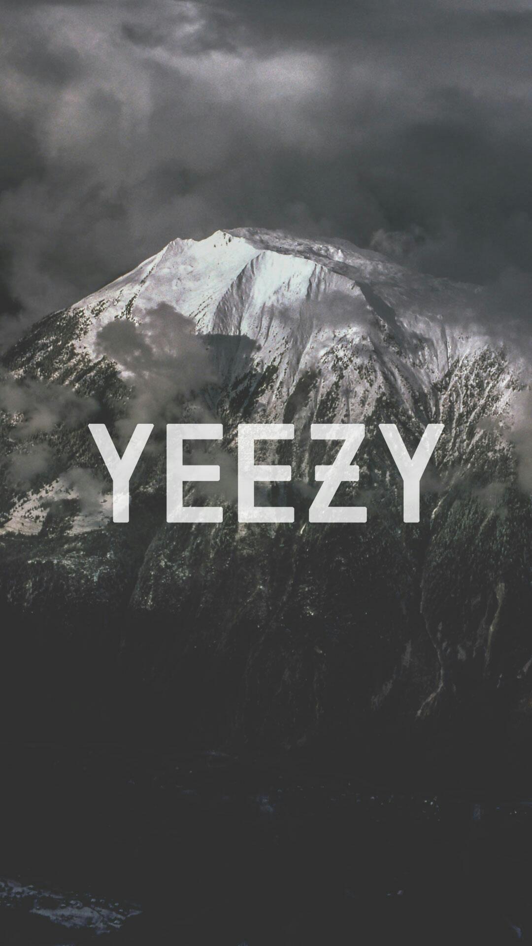 Logo Yeezy su montagna, 1080x1920 Verticale, Samsung Galaxy