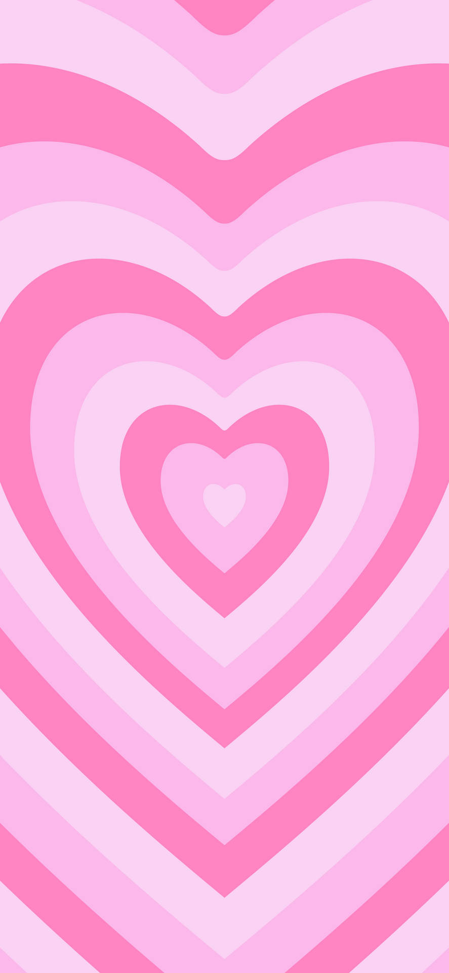 Cuori concentrici rosa, 887x1920 Verticale, Mobile