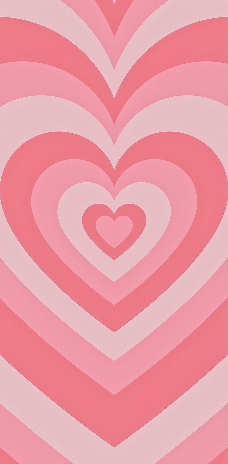 Cuori rosa concentrici, 736x1497 Full HD Verticale, iPhone
