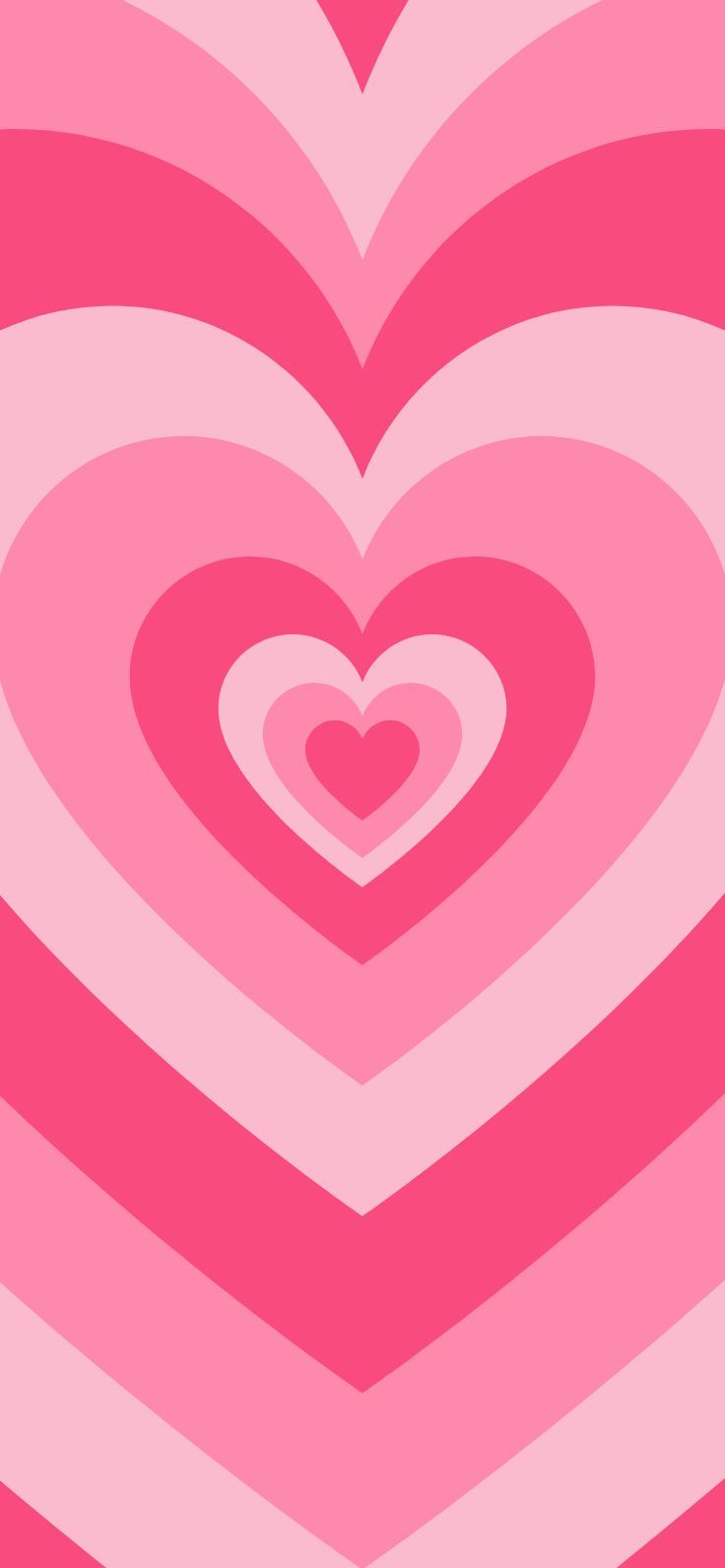 Cuori concentrici rosa, 736x1592 Verticale, Mobile