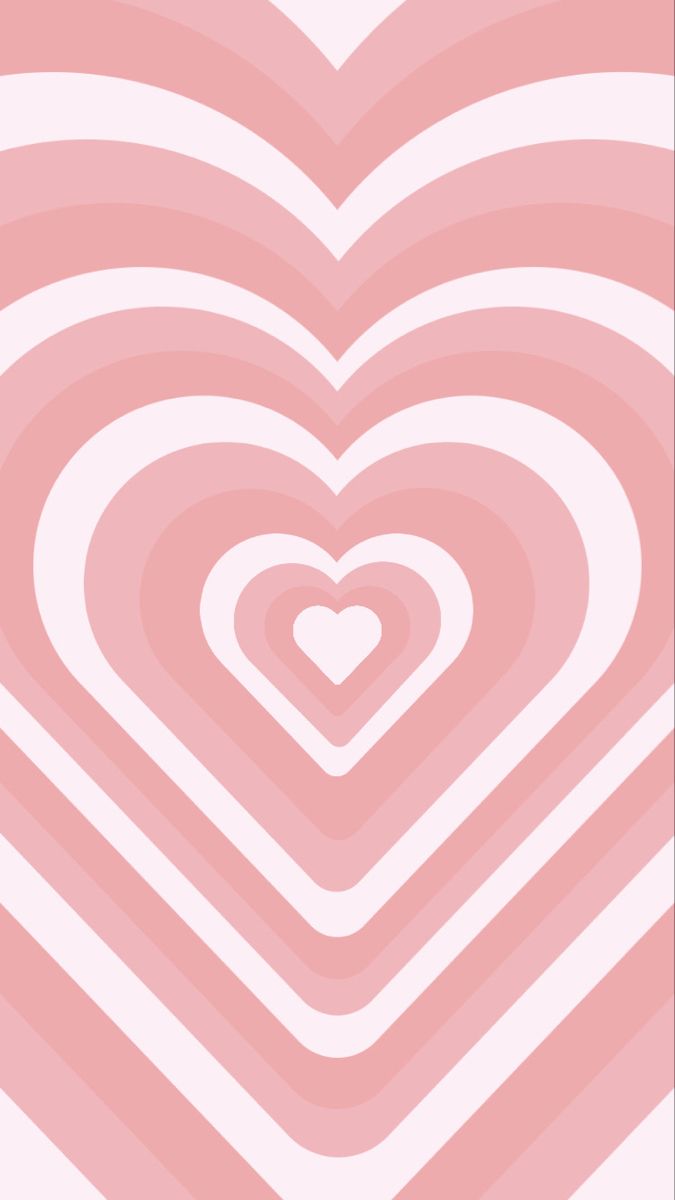 Cuori concentrici rosa, 675x1200 Full HD Verticale, Smartphone