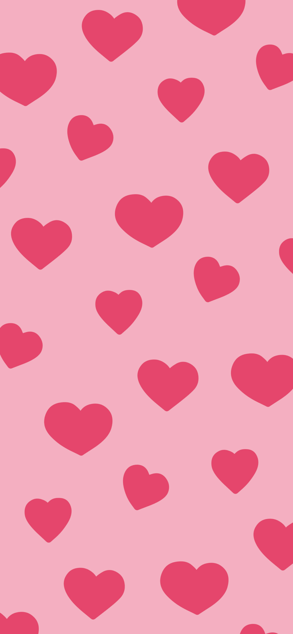 Cuori rosa pattern, 1183x2560 Verticale, Xiaomi