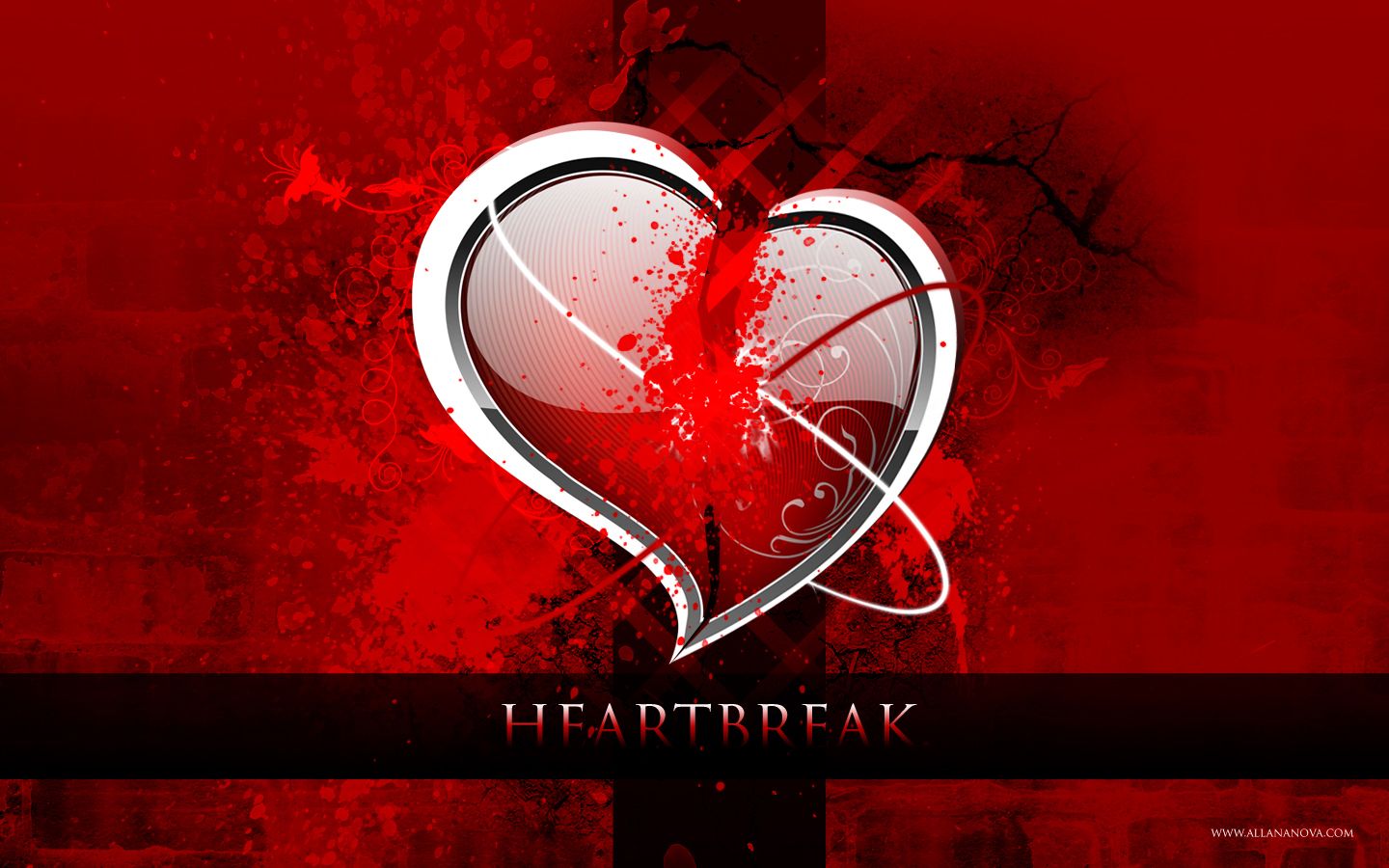 cuore argento spezzato heartbreak, 1440x900 720p, PC
