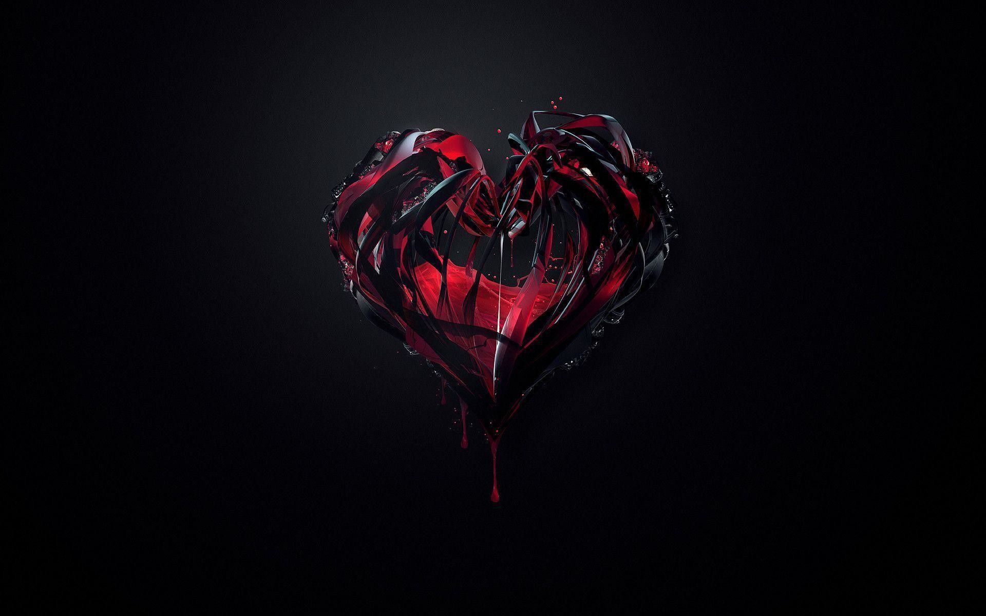 cuore cristallo rosso sanguinante, 1920x1200 Full HD+, Desktop