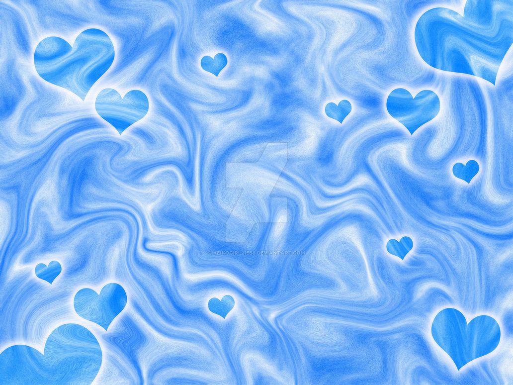 Cuori blu neon su nero, 1280x1024 HD, Desktop