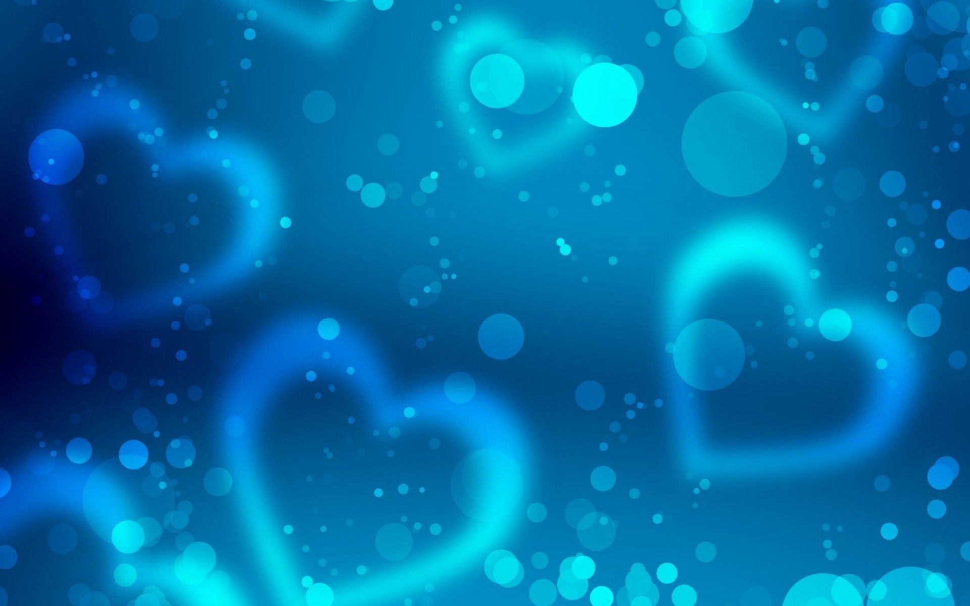 Cuori blu sfocati bokeh, 1920x1200 Full HD+, Desktop