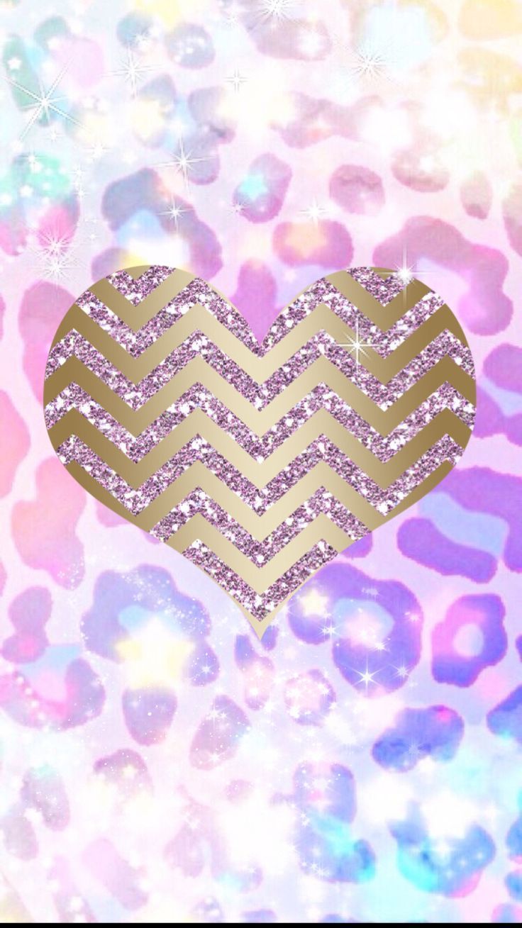 Cuore glitter oro leopardato, 736x1309 Verticale, OnePlus
