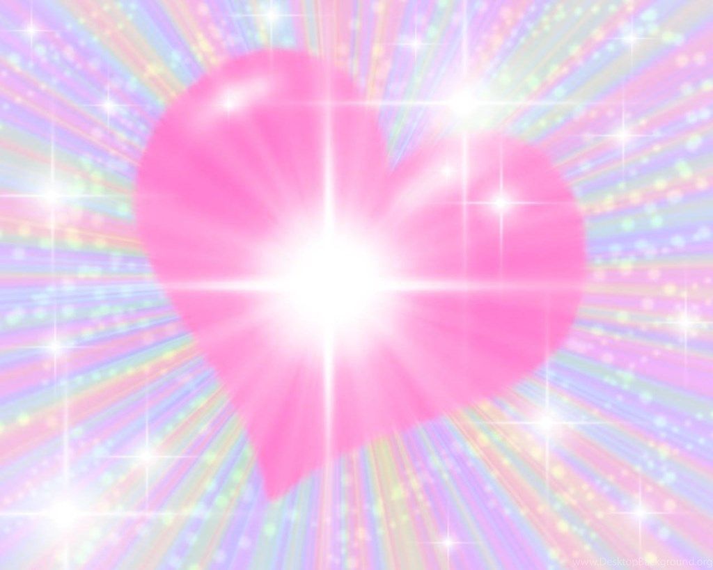 Cuore rosa glitterato raggiante, 1024x819 HD, Laptop