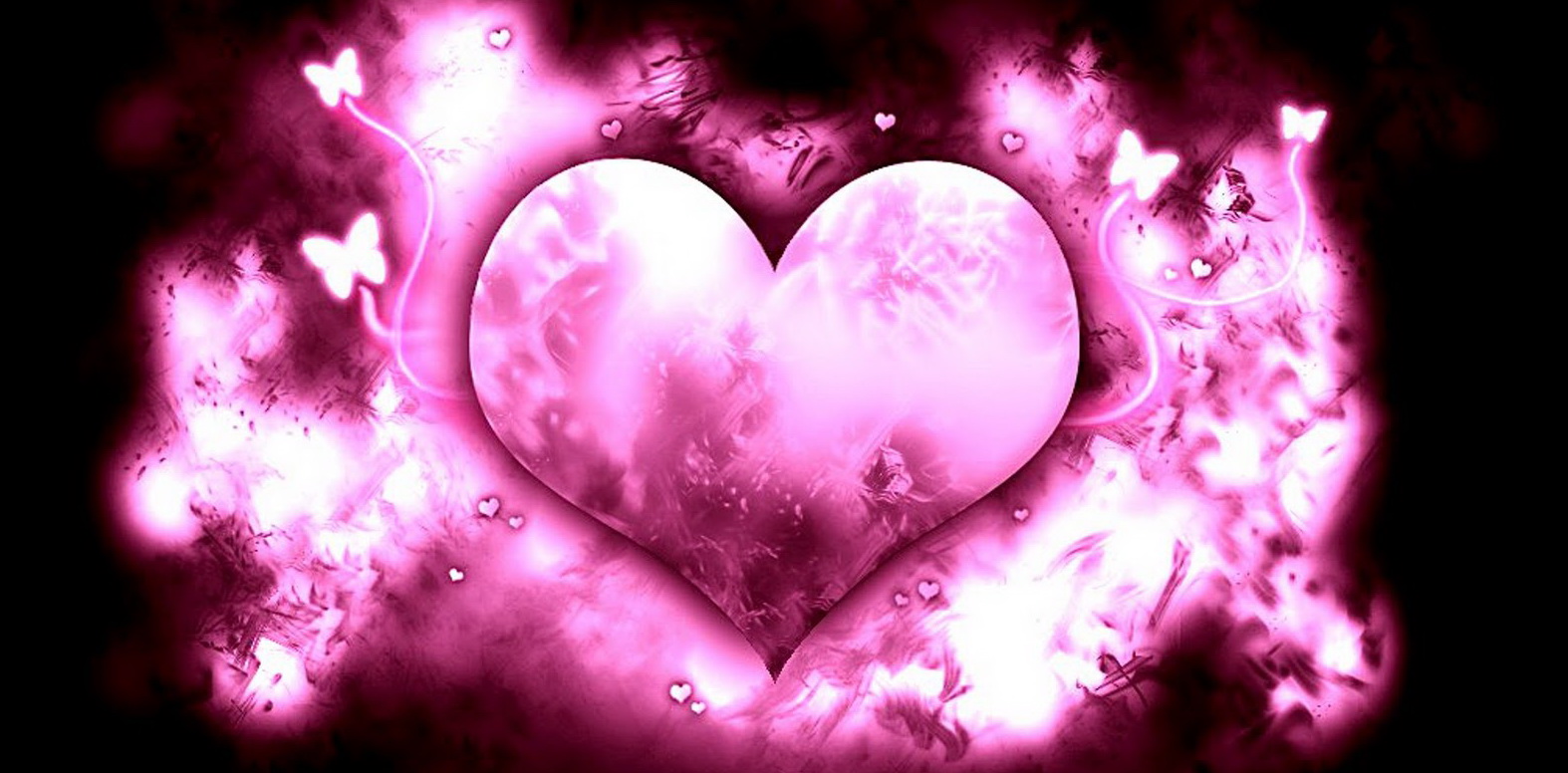 Cuore glitter rosa luminoso, 1574x776 720p, PC