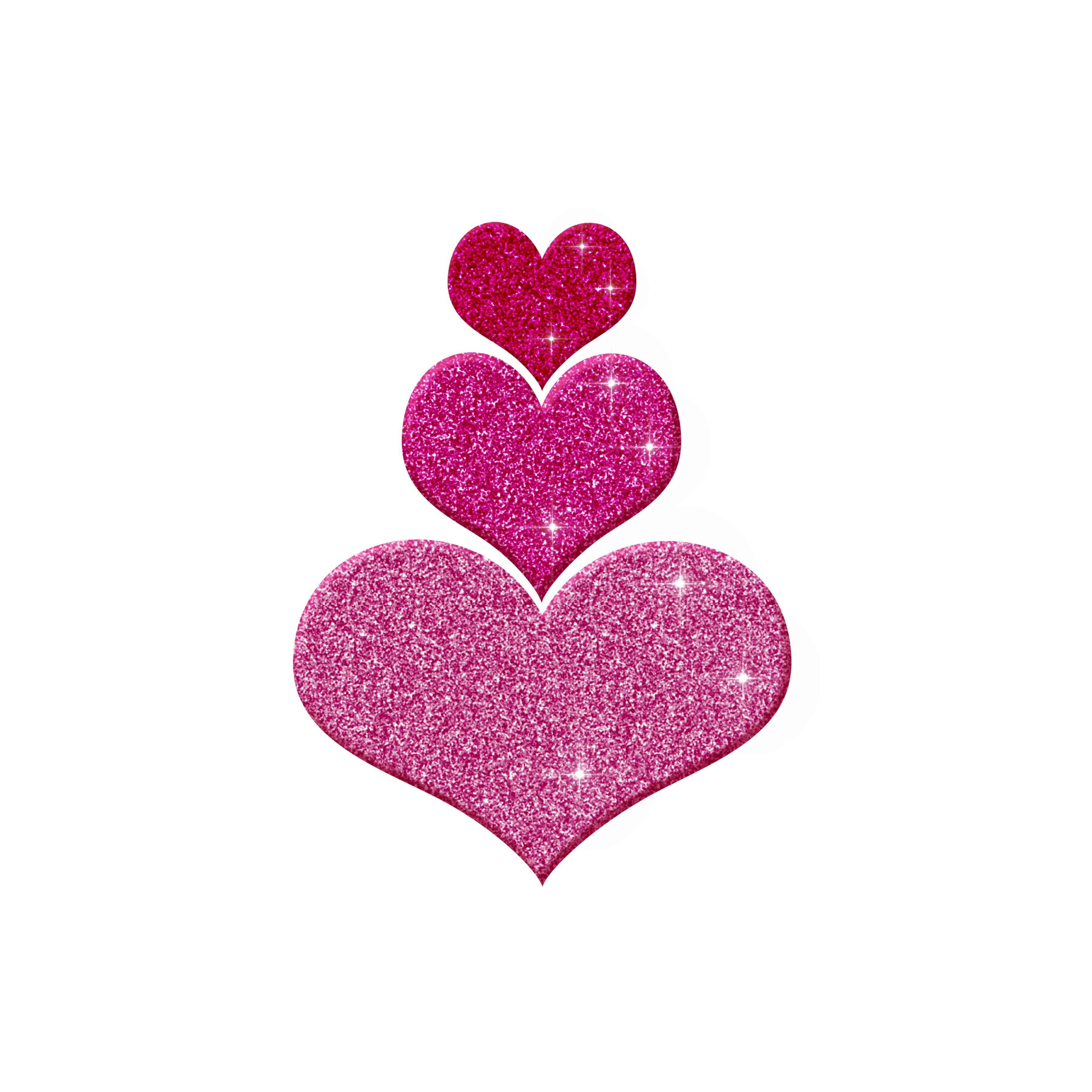 Cuori glitter rosa impilati, 3600x3600 WQXGA, Desktop