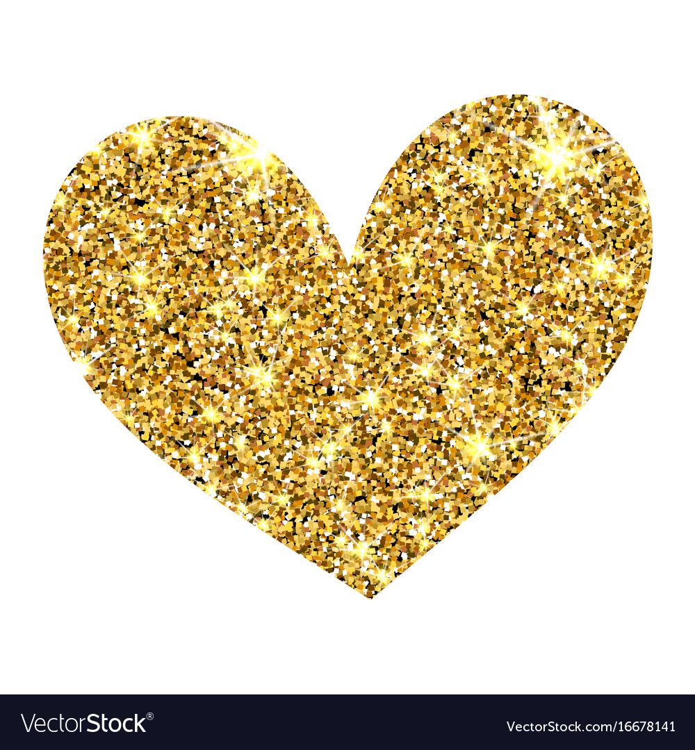 Cuore glitter dorato sfondo bianco, 1000x1080 Full HD Verticale, Smartphone
