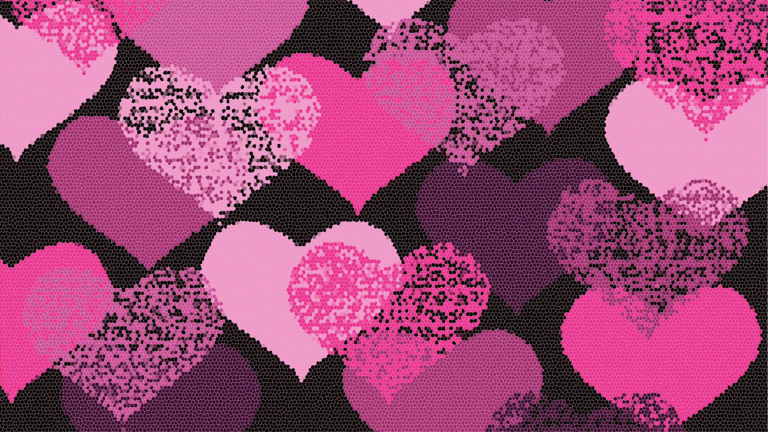 Cuori rosa glitter texture, 2560x1440 1440p, Monitor Gaming