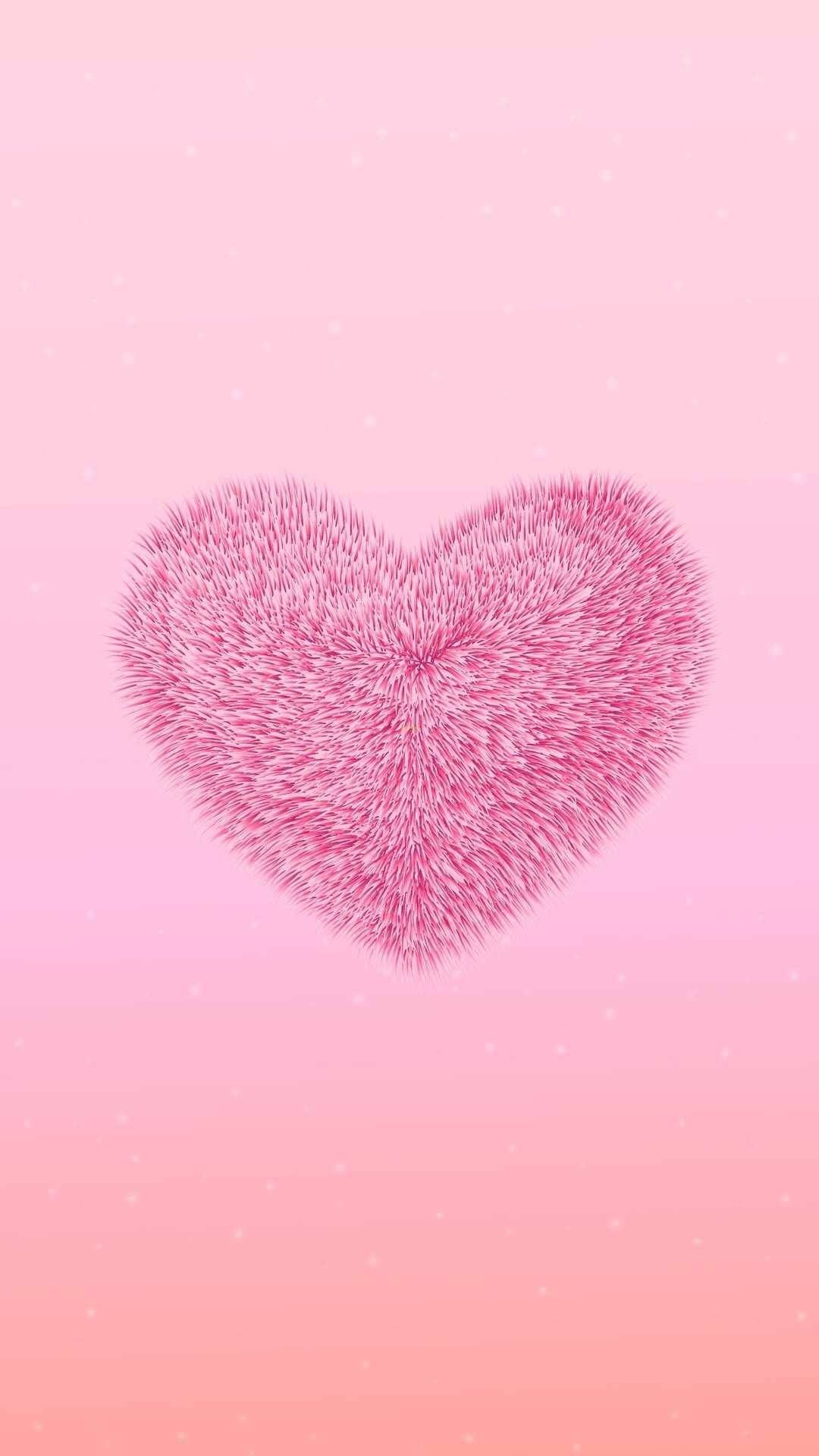 Cuori lineari rosa grigio, 4546x8038 Verticale, Android