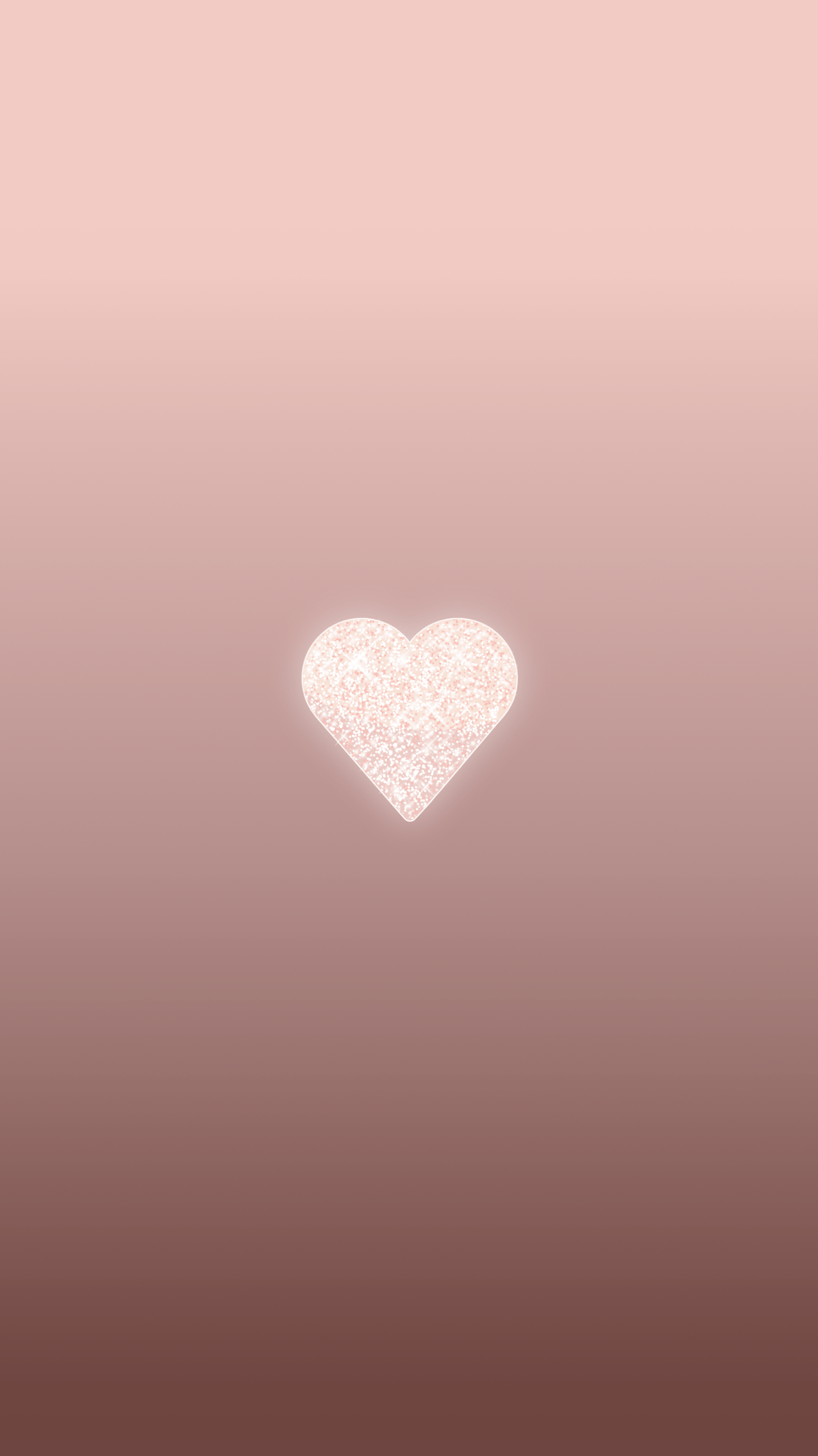 Cuore glitter oro rosa telefono, 1024x1024 HD, Laptop