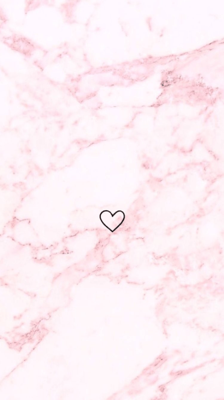 Marmo rosa con cuore, 750x1334 Verticale, Telefono