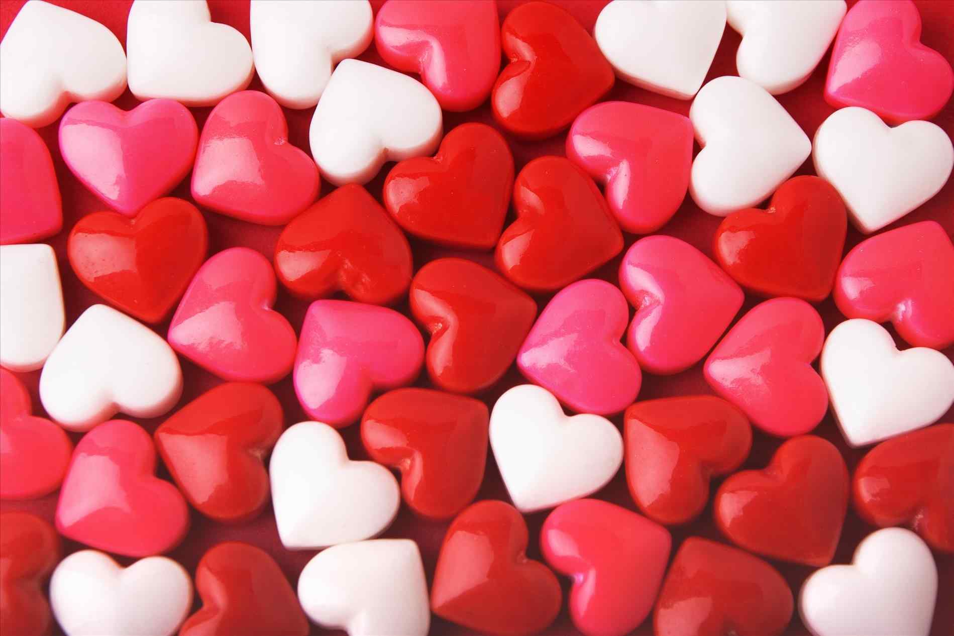 Caramelle a forma di cuore colorate, 1899x1266 HD, Desktop