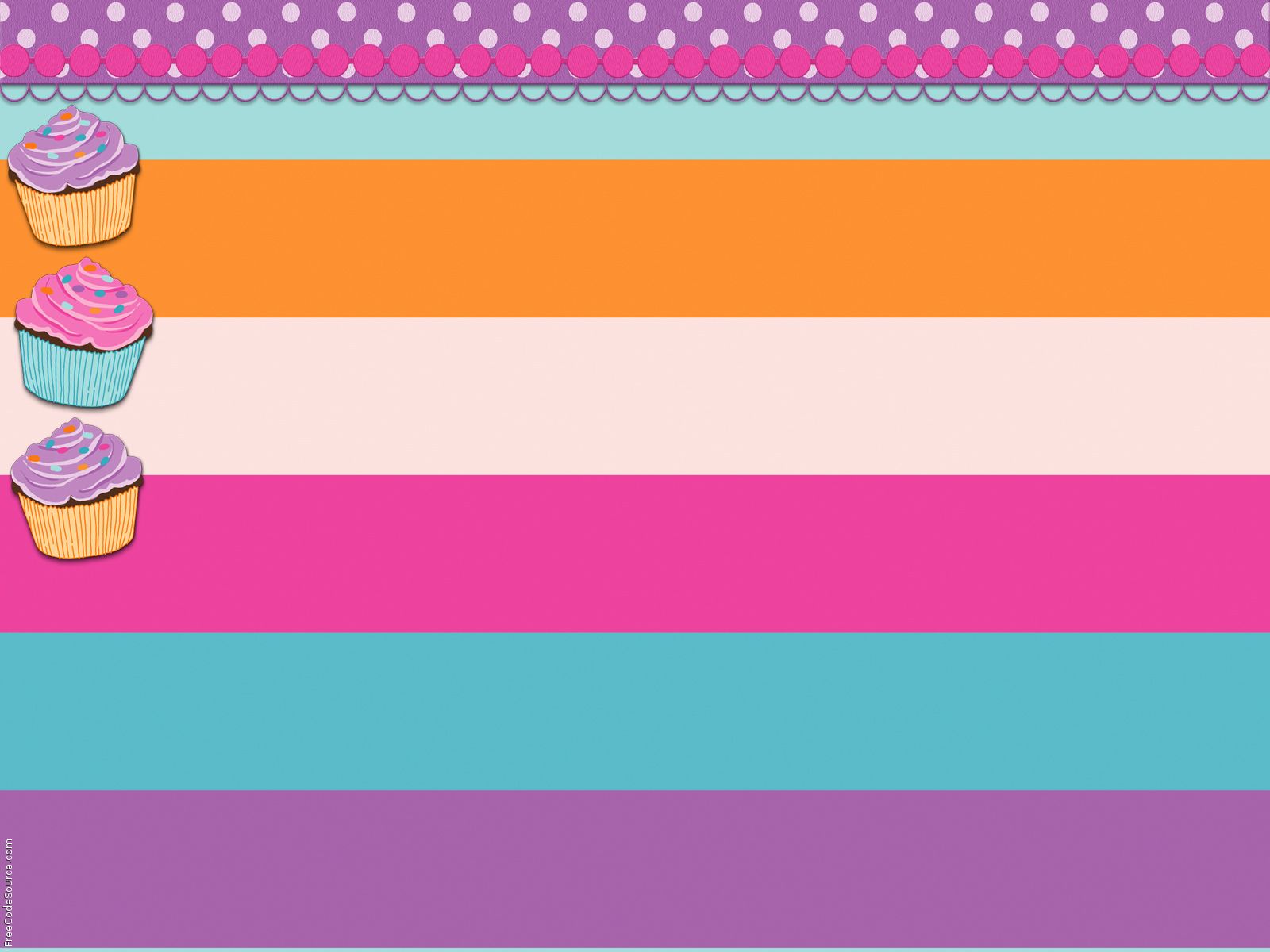 Cupcake carini a strisce colorate, 1600x1200 900p, HP Laptop
