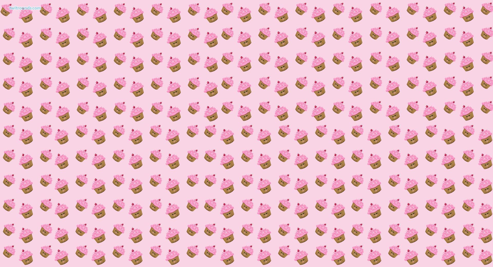 Pattern cupcake rosa carini, 1920x1040 Full HD, iMac