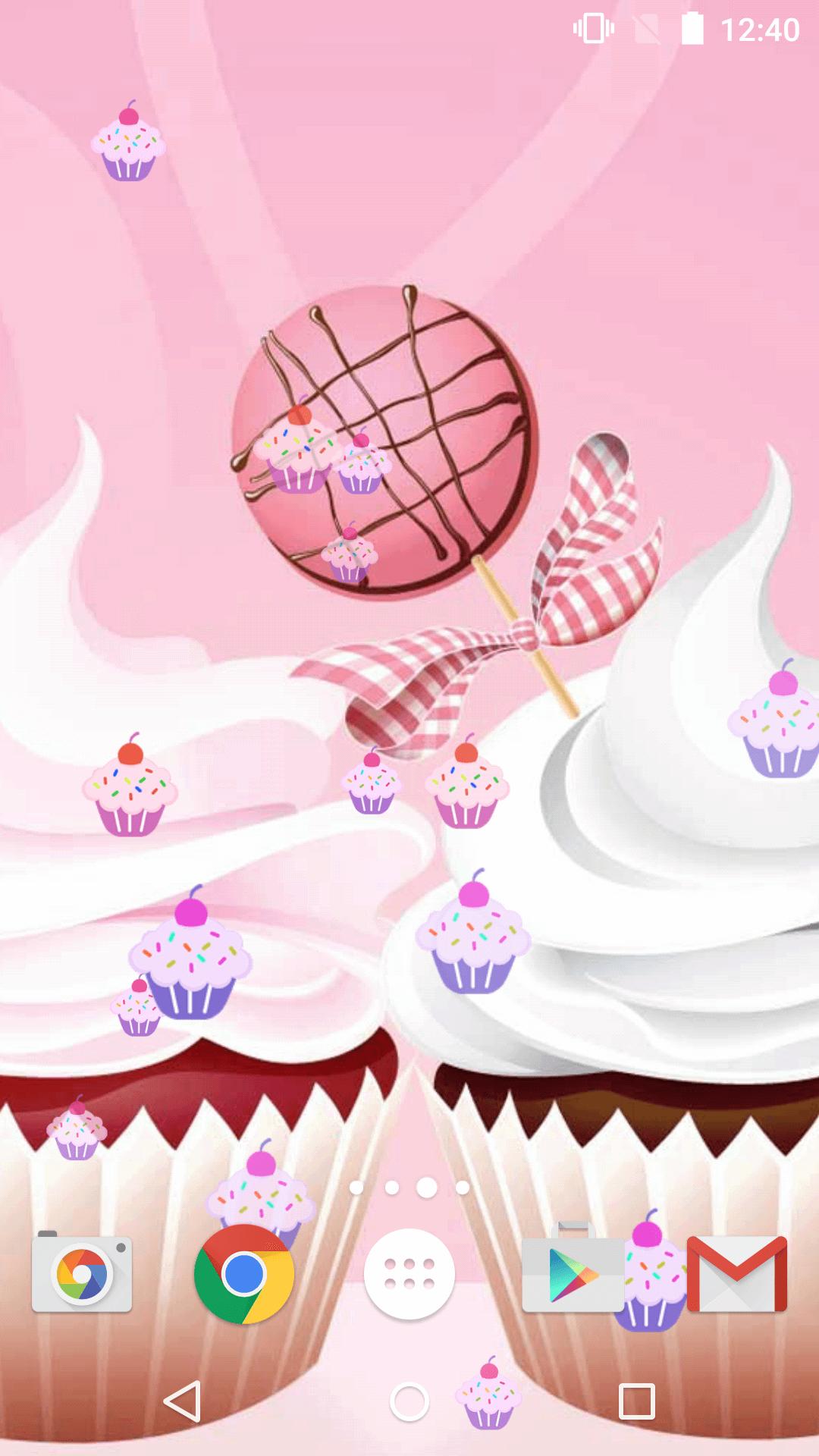 Cupcake rosa panna montata, 1080x1920 Full HD Verticale, Smartphone